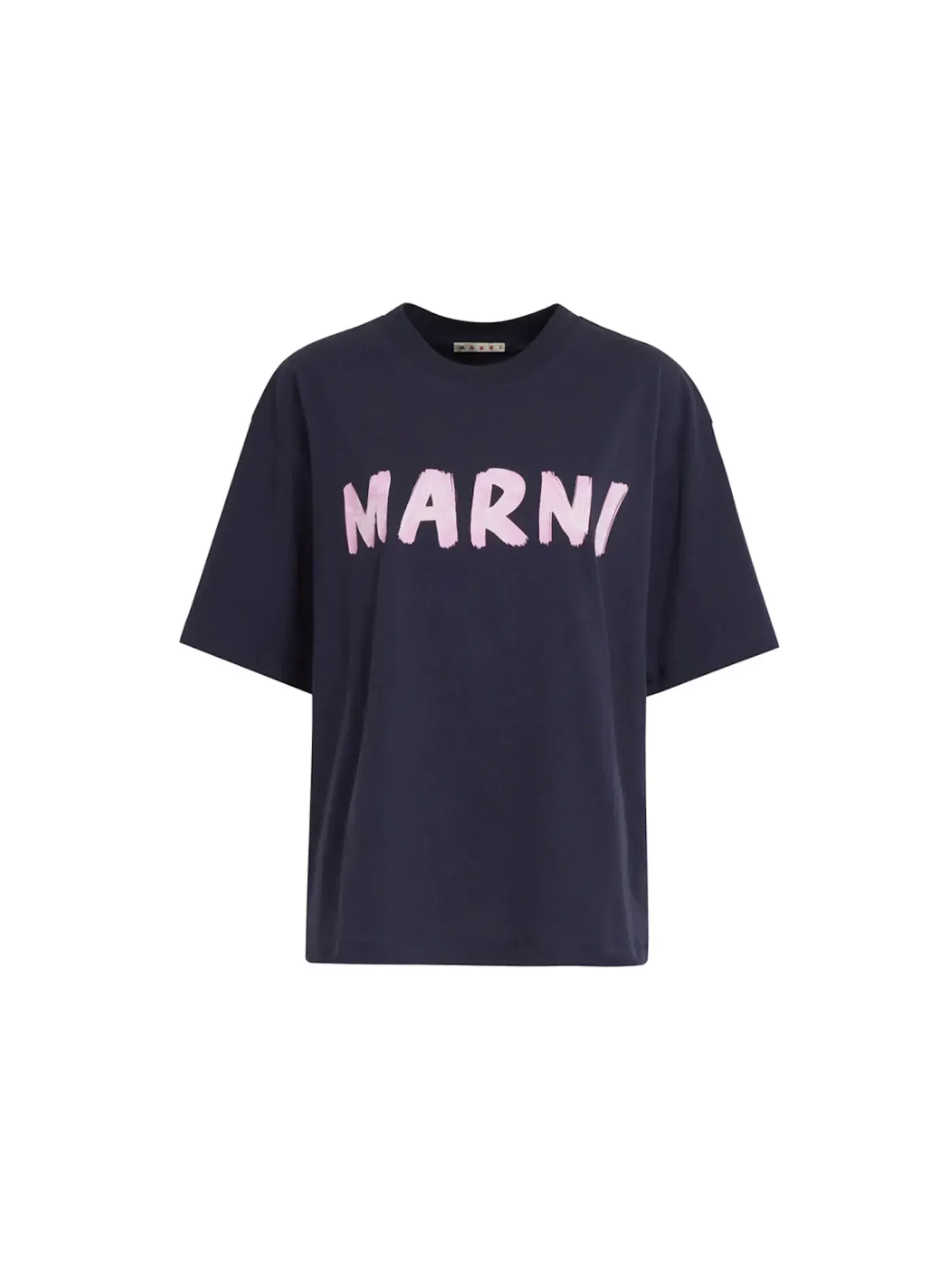 Унисекс футболка оверсайз с логотипом Marni — изображение 1 из 1, синий черный