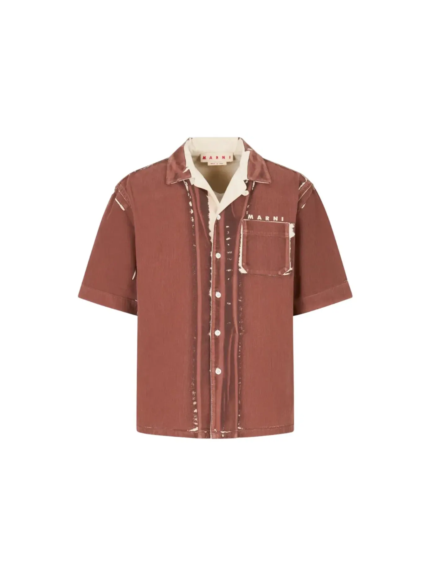 Мужская рубашка с принтом Marni Shirt — изображение 1 из 1, мульти