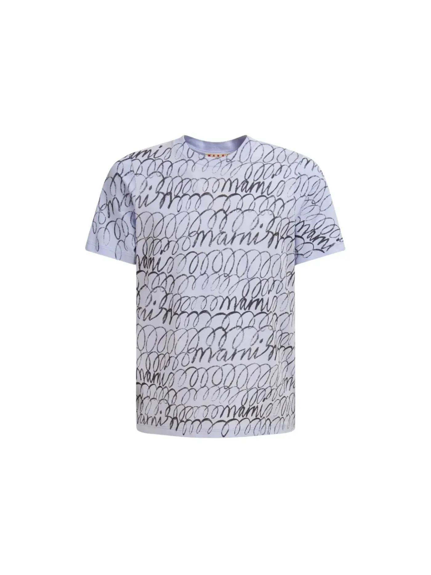 Мужская футболка с принтом Scribbled Motif Marni — изображение 1 из 1, синий