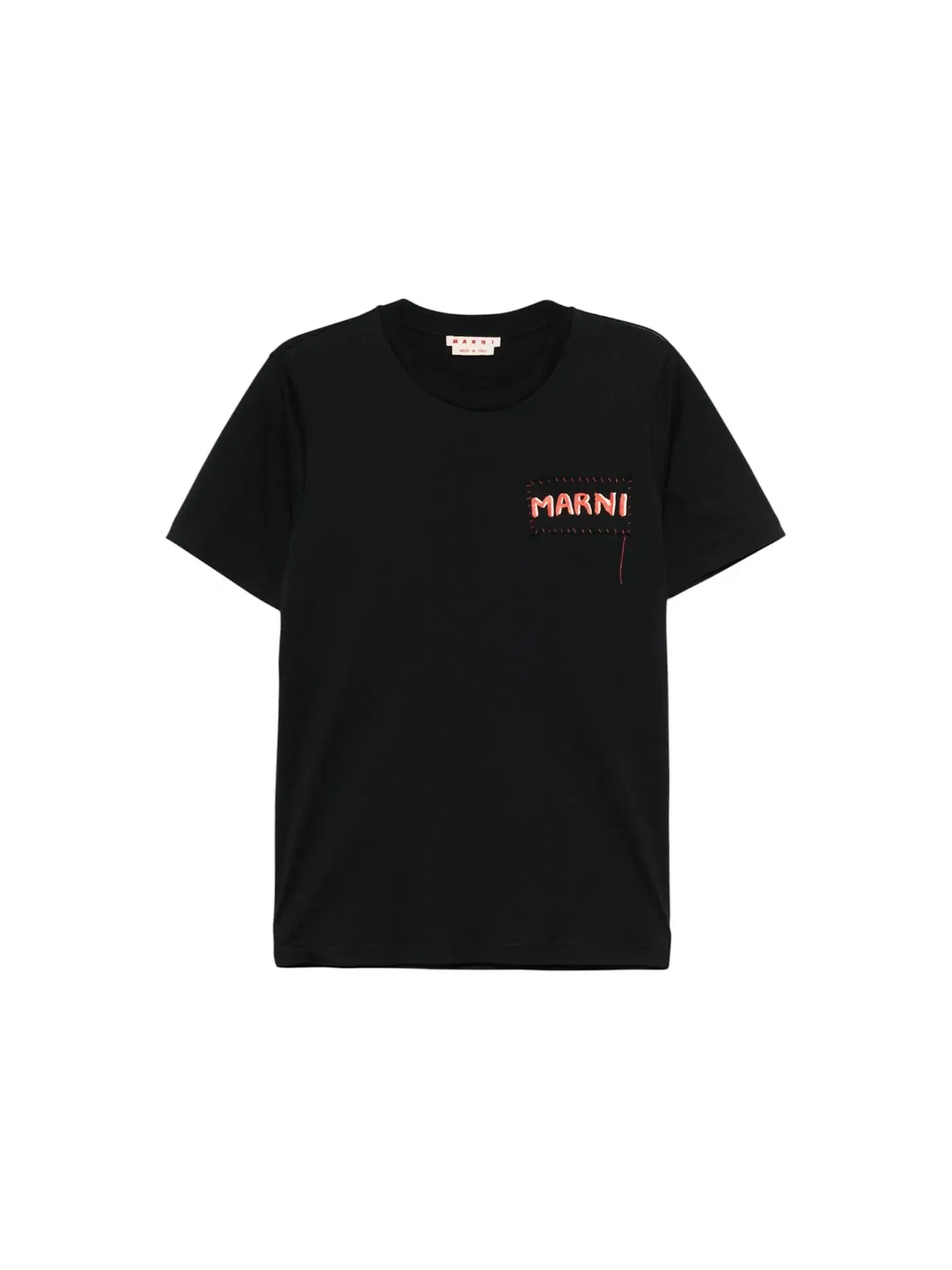 Мужская футболка с нанесенным логотипом Marni — изображение 1 из 1, черный