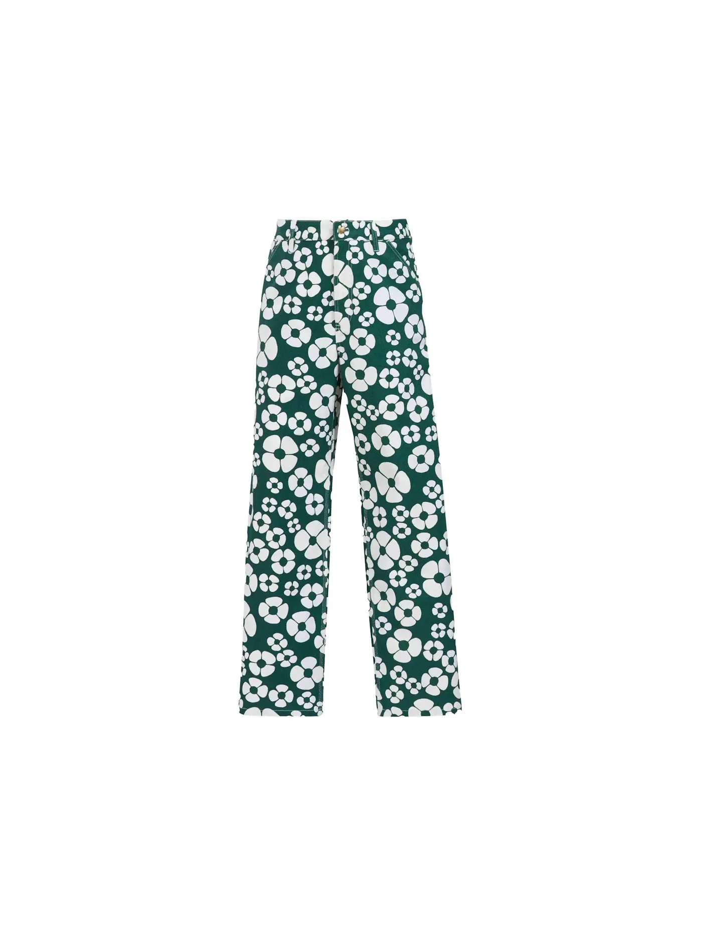 Мужские брюки с принтом Pants Marni — изображение 1 из 2, зеленый