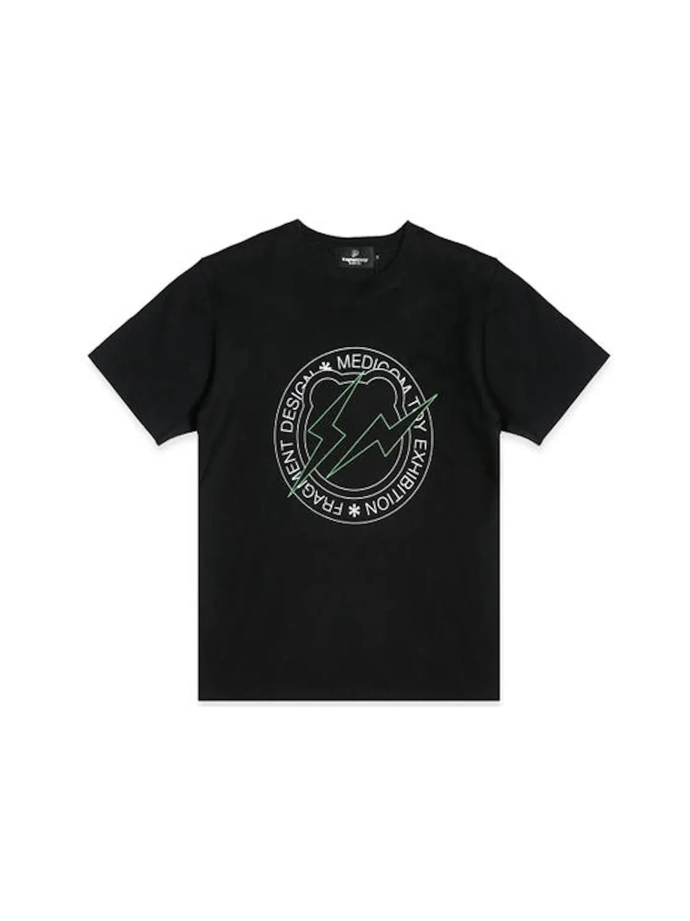 Мужская футболка с принтом Medicom x Fragment Design Circle Logo Bearbrick Tee — изображение 1 из 1, черный