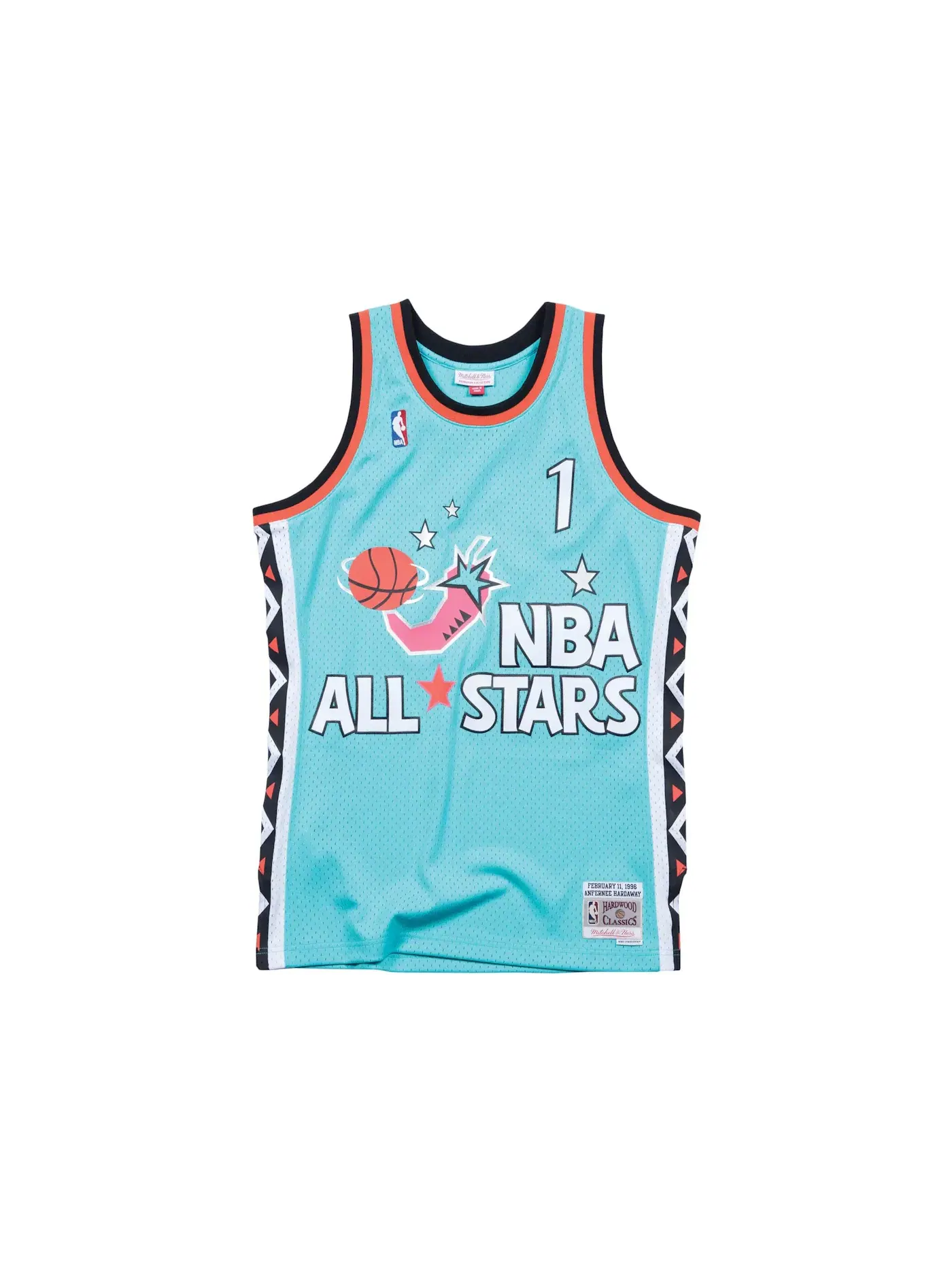 Мужская джерси с коротким рукавом Penny Hardaway Mitchell & Ness — изображение 1 из 2, бирюзовый