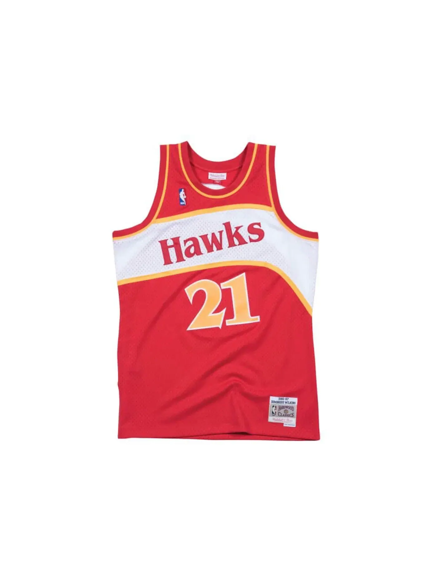 Мужская баскетбольная джерси Mitchell & Ness Atlanta Hawks 1986-87 Dominique Wilkins Swingman — изображение 1 из 2, алый