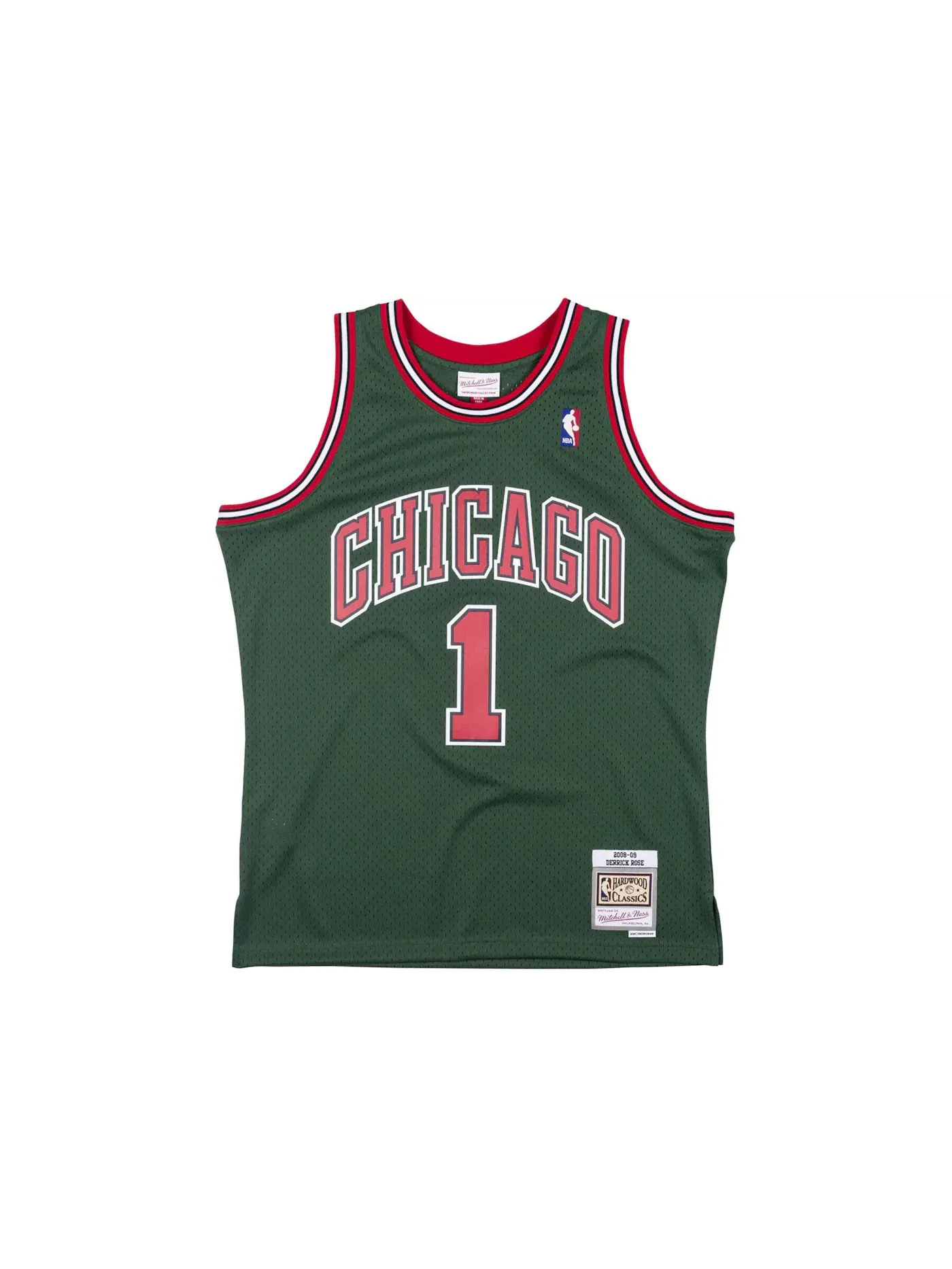 Мужская баскетбольная джерси с принтом Swingman Jersey Mitchell & Ness — изображение 1 из 2, темный зеленый