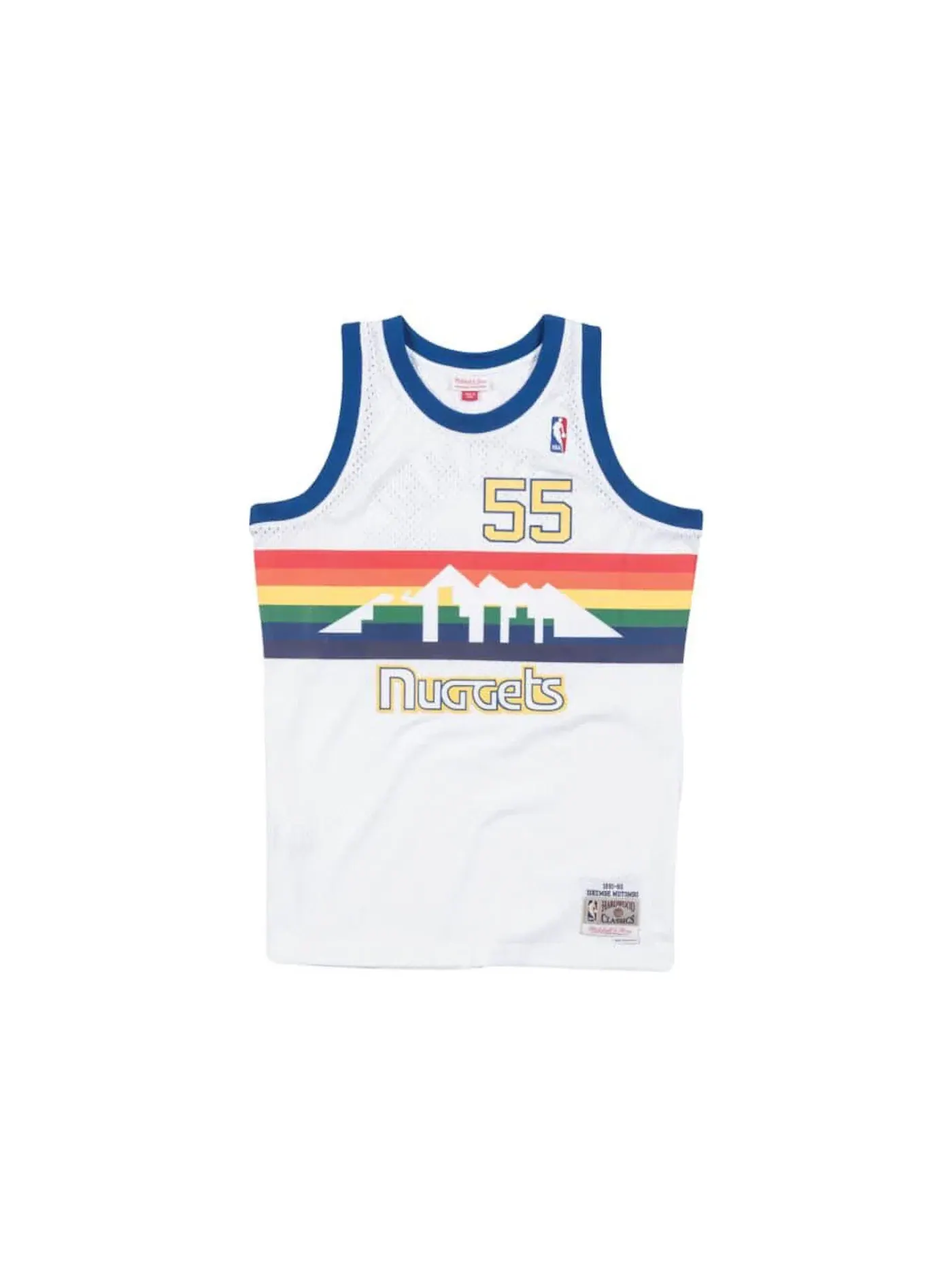 Мужская баскетбольная джерси Денвер Наггетс 1991-92 Dikembe Mutombo Swingman Mitchell & Ness — изображение 1 из 2, белый
