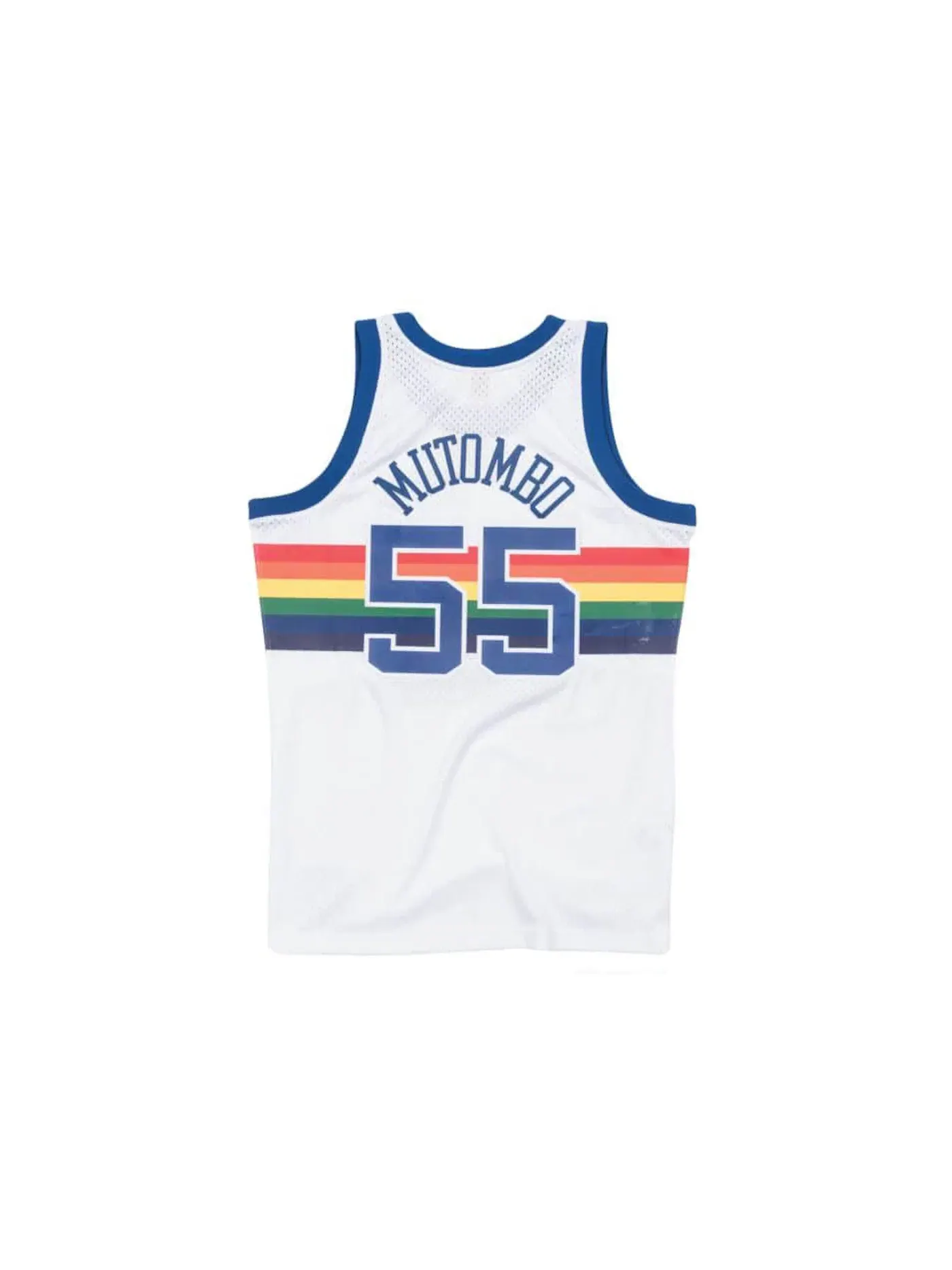 Мужская баскетбольная джерси Денвер Наггетс 1991-92 Dikembe Mutombo Swingman Mitchell & Ness — изображение 2 из 2, белый