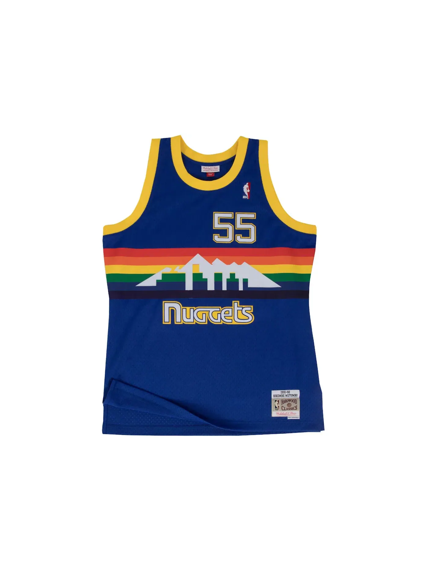 Мужская джерси с принтом Dikembe Mutombo Swingman Mitchell & Ness — изображение 1 из 2, королевский