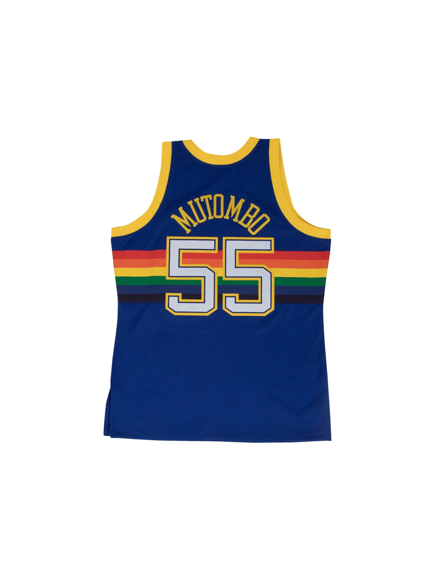 Мужская джерси с принтом Dikembe Mutombo Swingman Mitchell & Ness — изображение 2 из 2, королевский