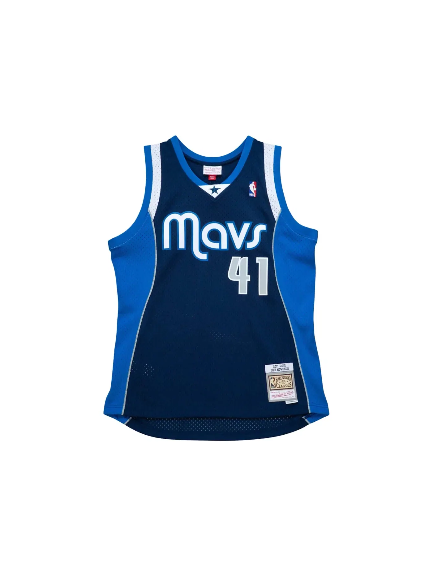 Мужская джерси с принтом Dirk Nowitzki Mitchell & Ness — изображение 1 из 2, синий