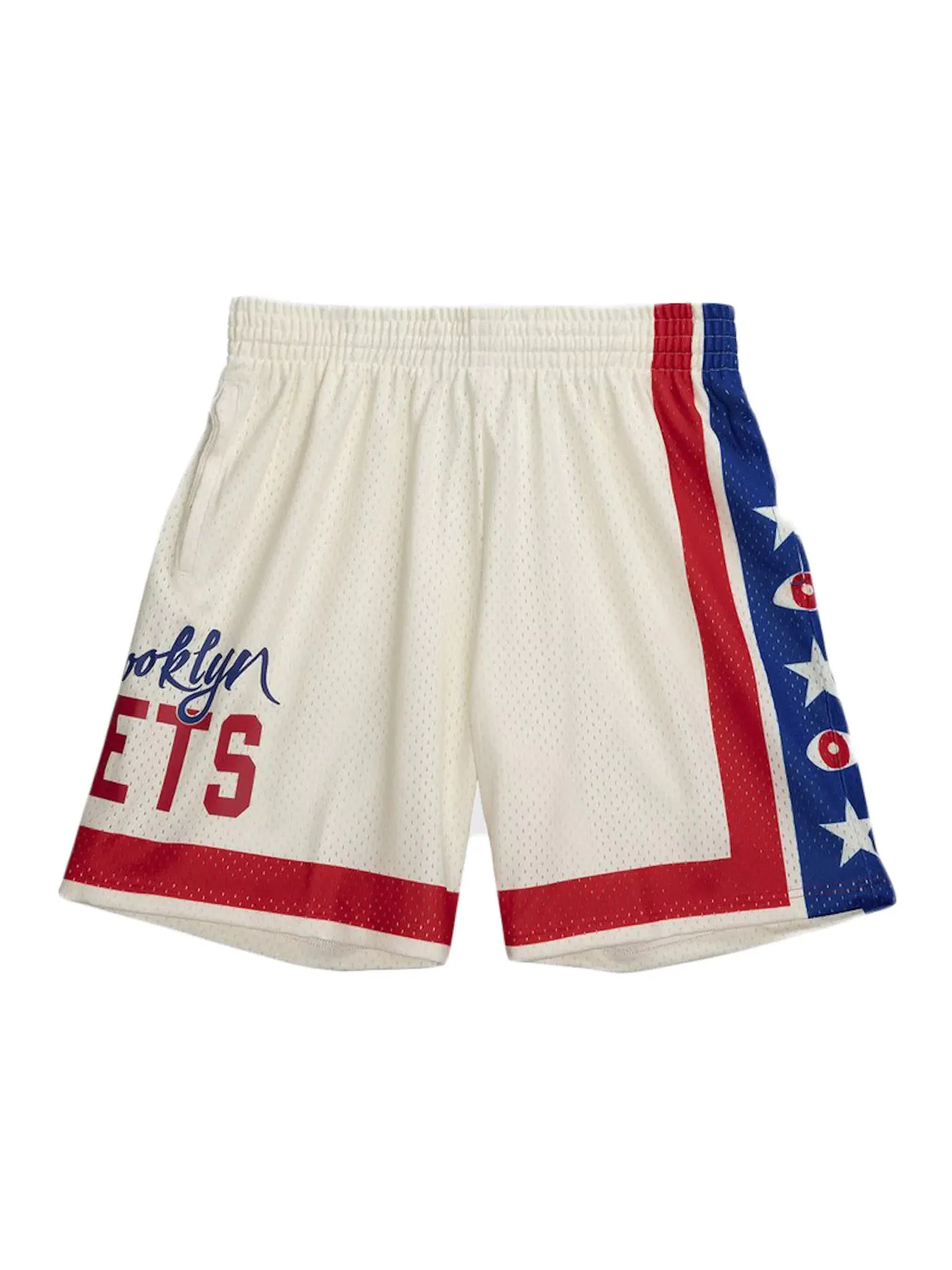 Мужские шорты с принтом Joey Bada$$ x Brooklyn Nets Mitchell & Ness — изображение 2 из 2, белый