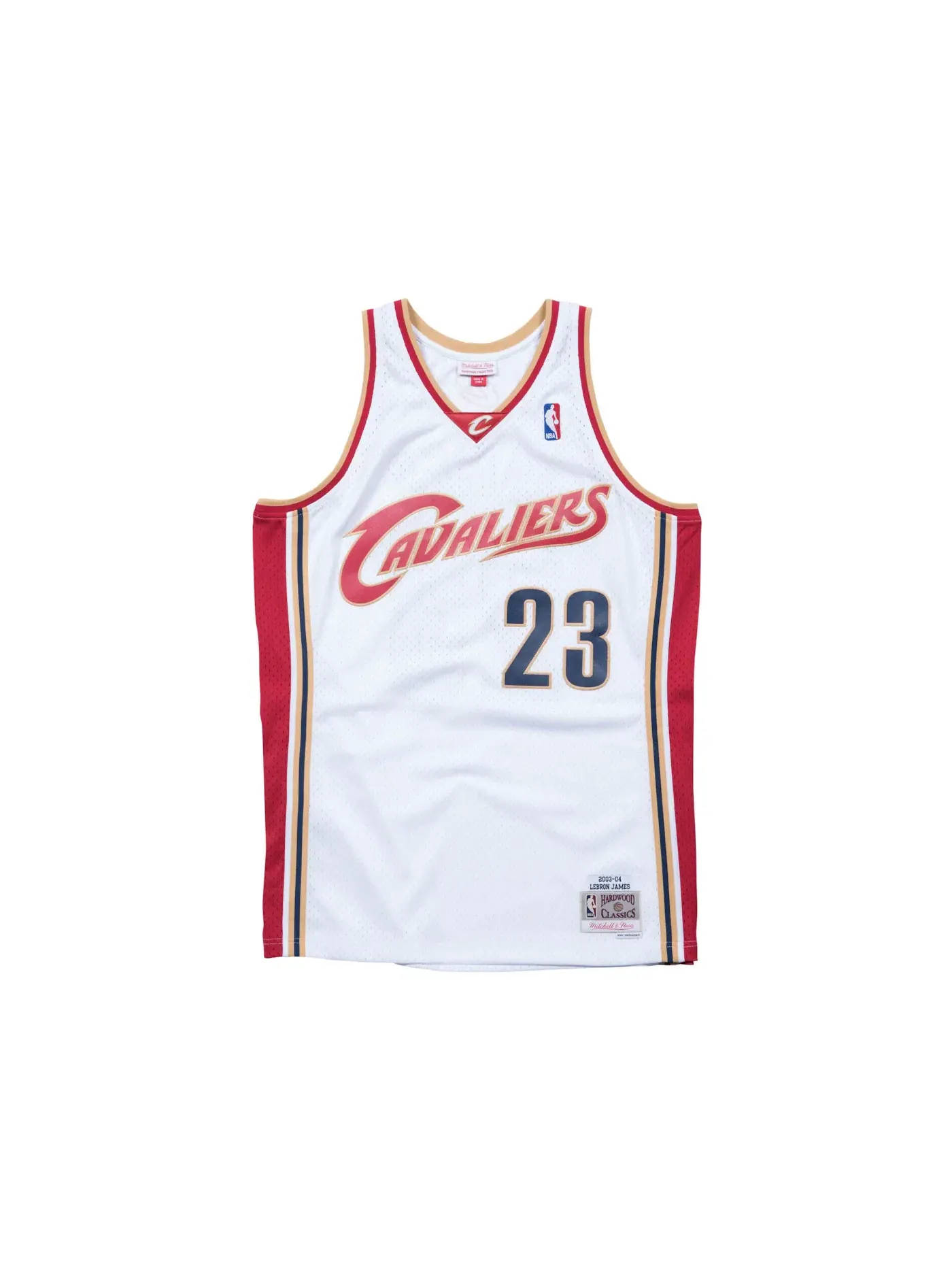 Мужская джерси с длинным рукавом Lebron James Cleveland Cavaliers 2003-04 Swingman Jersey Mitchell & Ness, белый