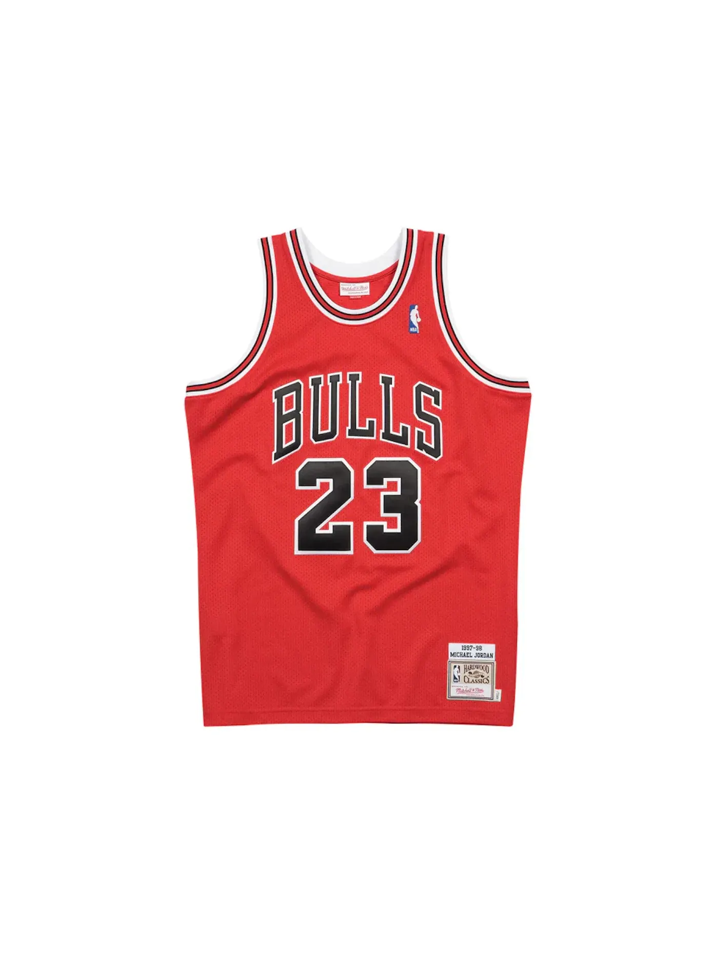 Мужская баскетбольная джерси с принтом Chicago Bulls 1997-98 Authentic Jersey Mitchell & Ness — изображение 1 из 2, красный