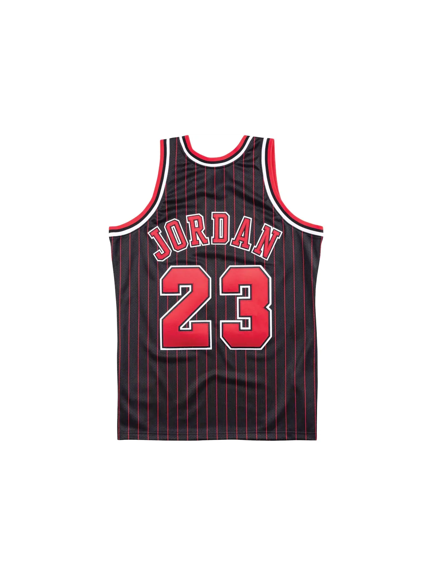 Мужская баскетбольная джерси с принтом Jordan Mitchell & Ness — изображение 2 из 2, черный/красный/белый