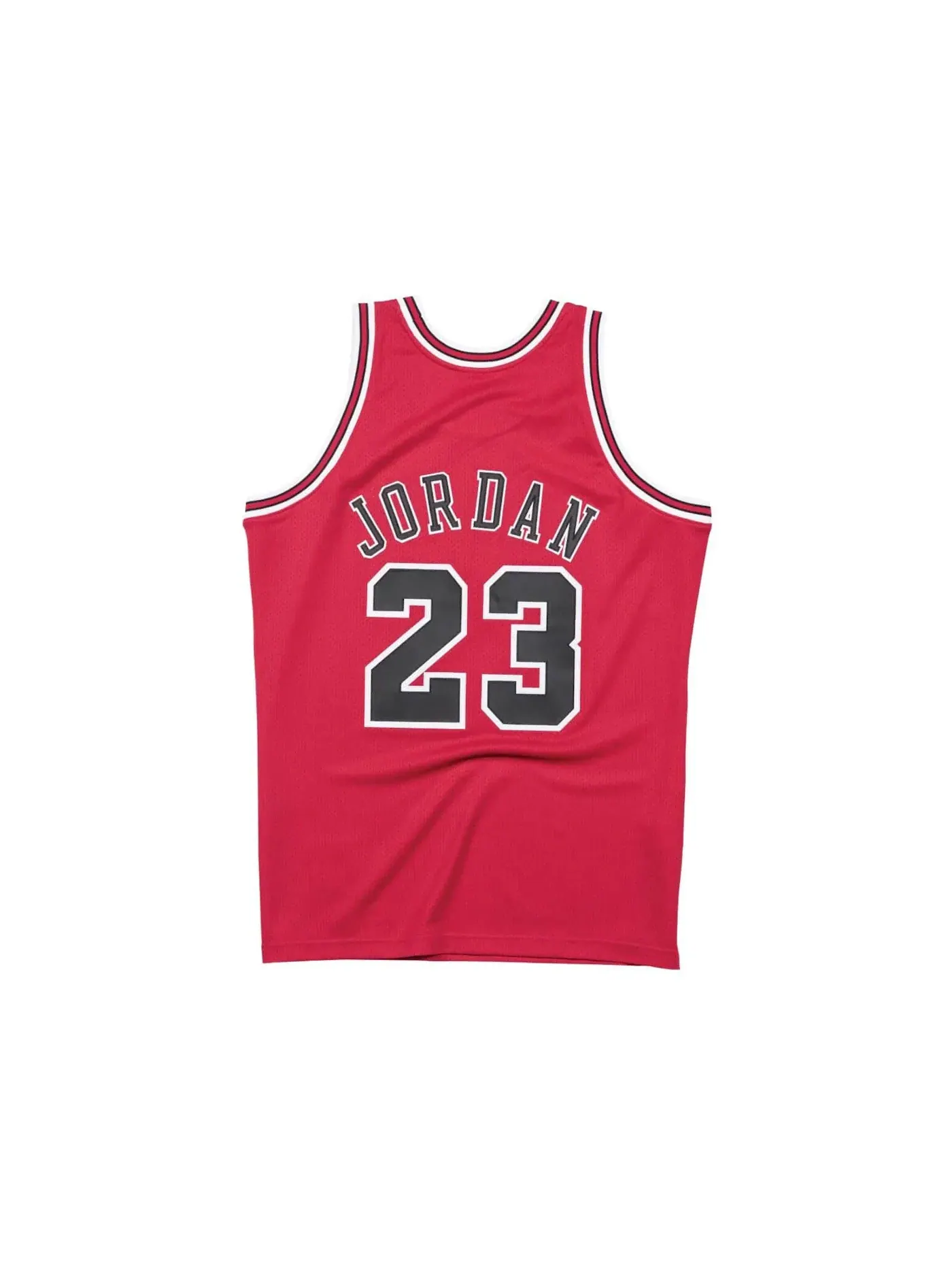 Мужская баскетбольная джерси с принтом Jersey Mitchell & Ness — изображение 2 из 2, красный/черный/белый
