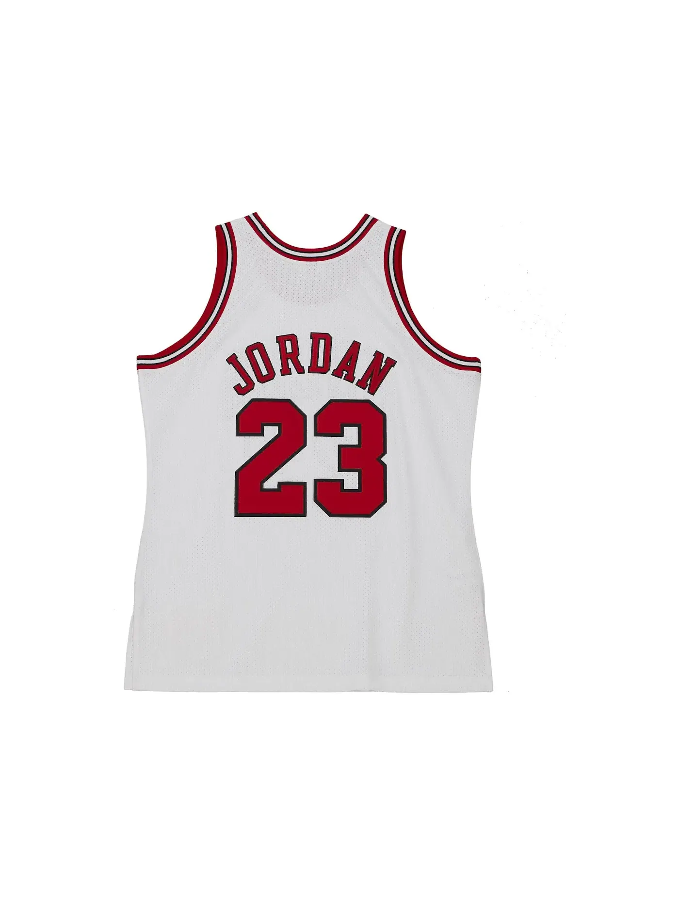Мужская баскетбольная джерси с длинным рукавом Mitchell & Ness — изображение 2 из 2, белый/красный/черный