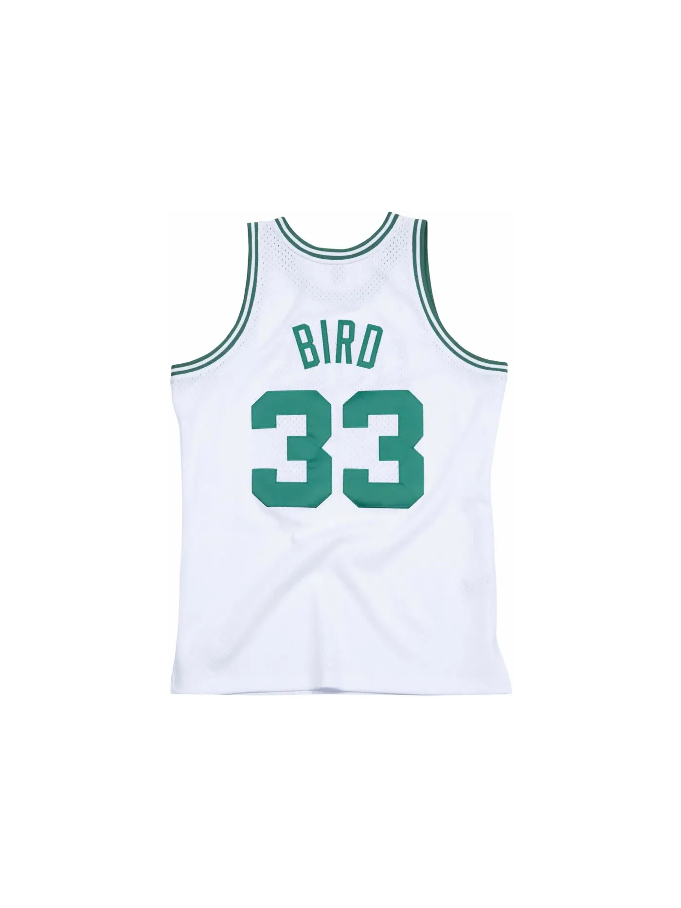 Мужская баскетбольная джерси Larry Bird Mitchell & Ness — изображение 2 из 2, белый/зеленый