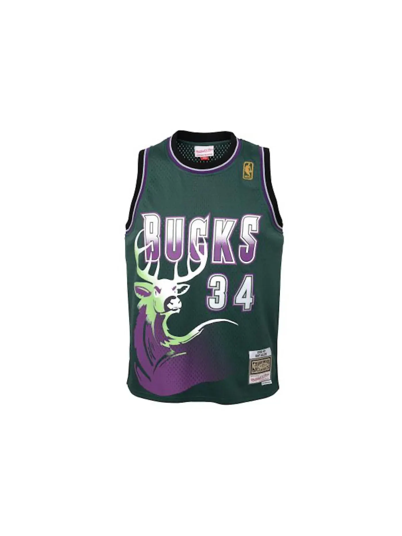 Детская баскетбольная джерси Milwaukee Bucks с принтом Ray Allen Mitchell & Ness — изображение 1 из 2, зеленый