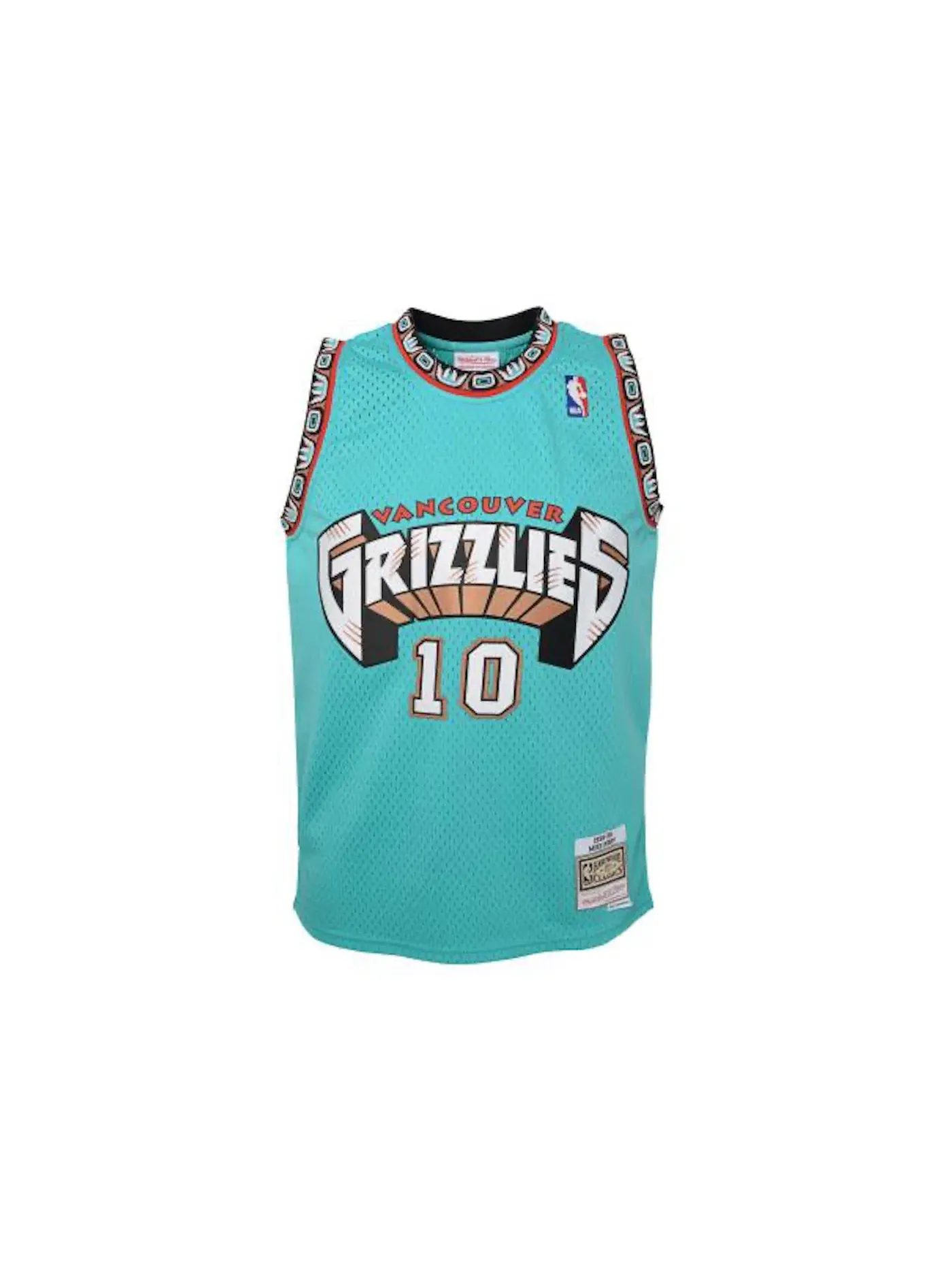Детская баскетбольная джерси с принтом Mike Bibby Mitchell & Ness — изображение 1 из 2, бирюзовый