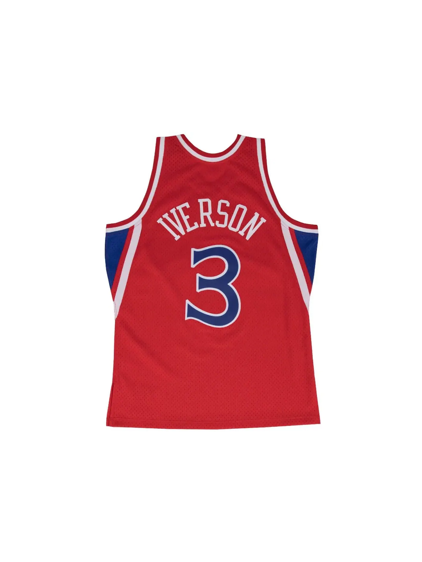 Мужская реплика джерси Mitchell & Ness Philadelphia 76ers Road 1996-97 Allen Iverson Swingman — изображение 2 из 2, алый