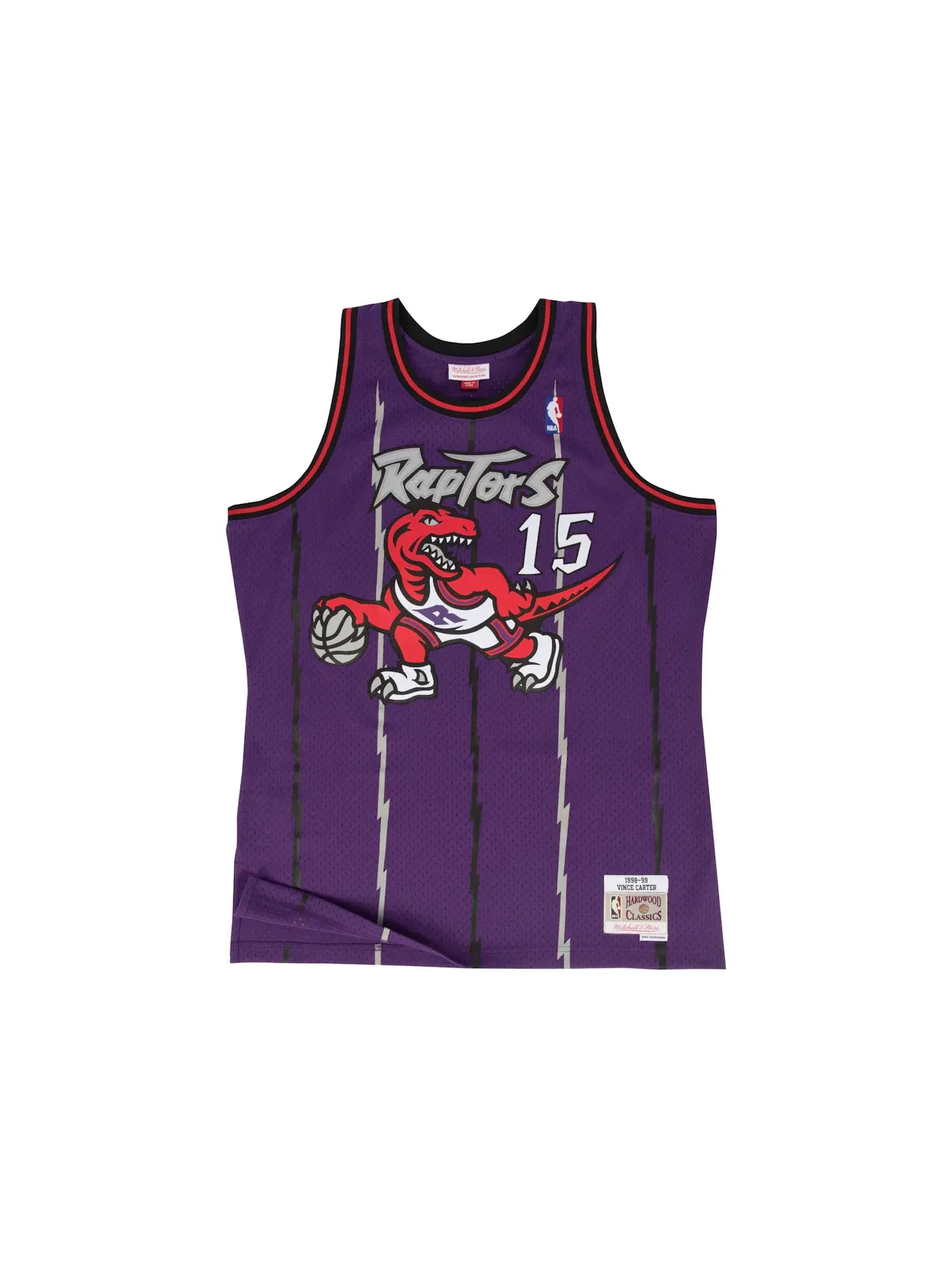 Мужская баскетбольная джерси с длинным рукавом Mitchell & Ness — изображение 1 из 2, фиолетовый