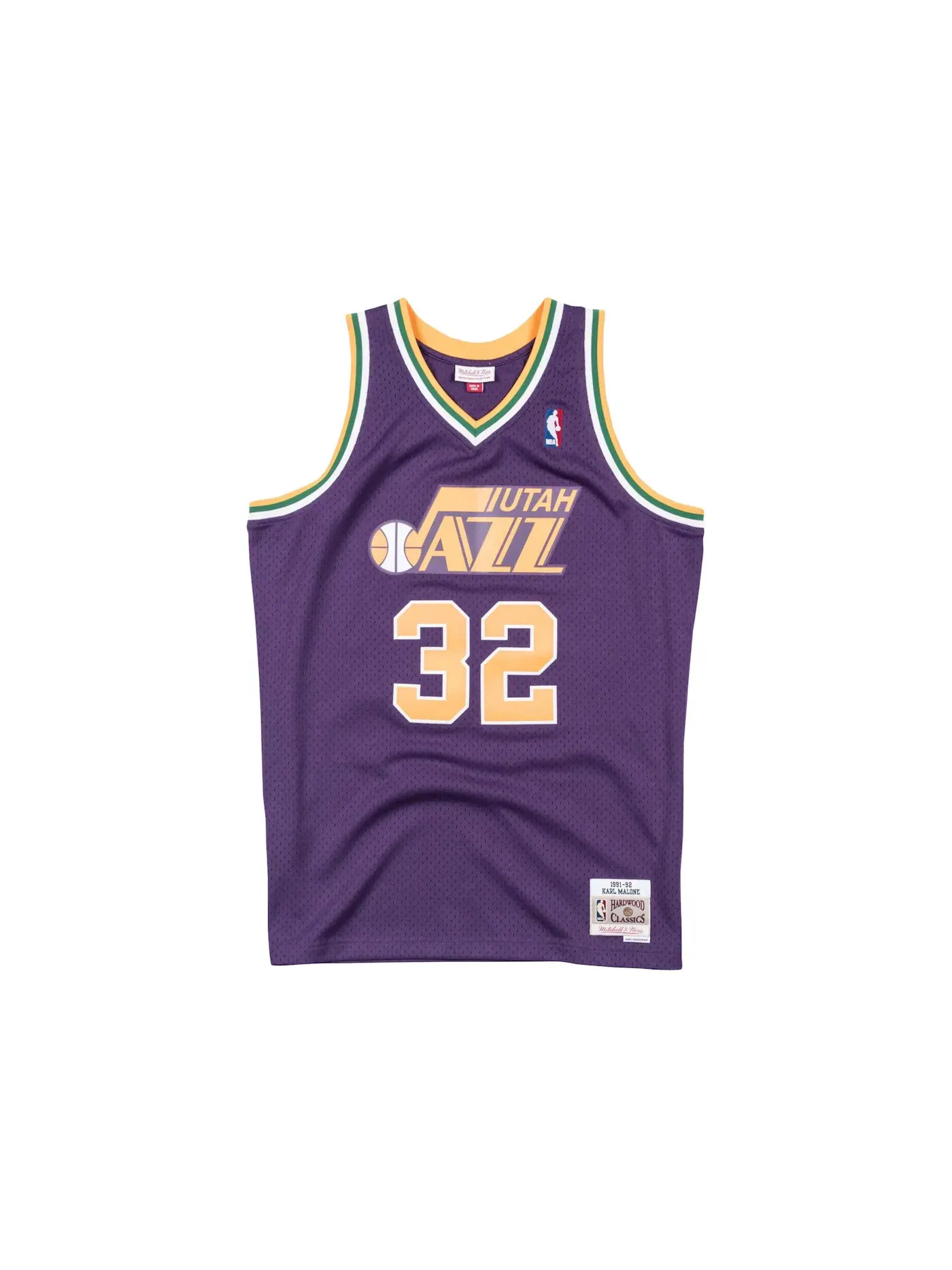 Мужская джерси с длинным рукавом Karl Malone Swingman Mitchell & Ness — изображение 1 из 2, фиолетовый