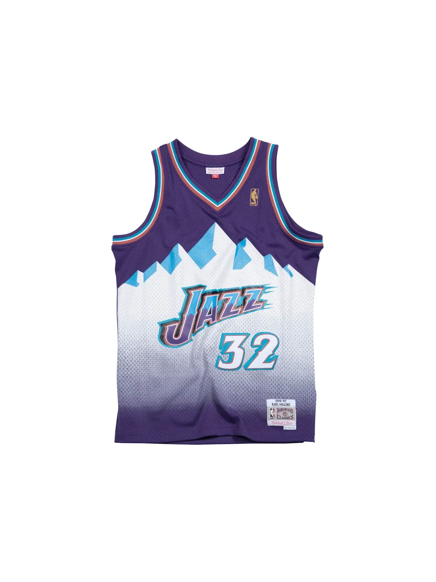 Мужская джерси с принтом Mitchell & Ness — изображение 1 из 2, фиолетовый