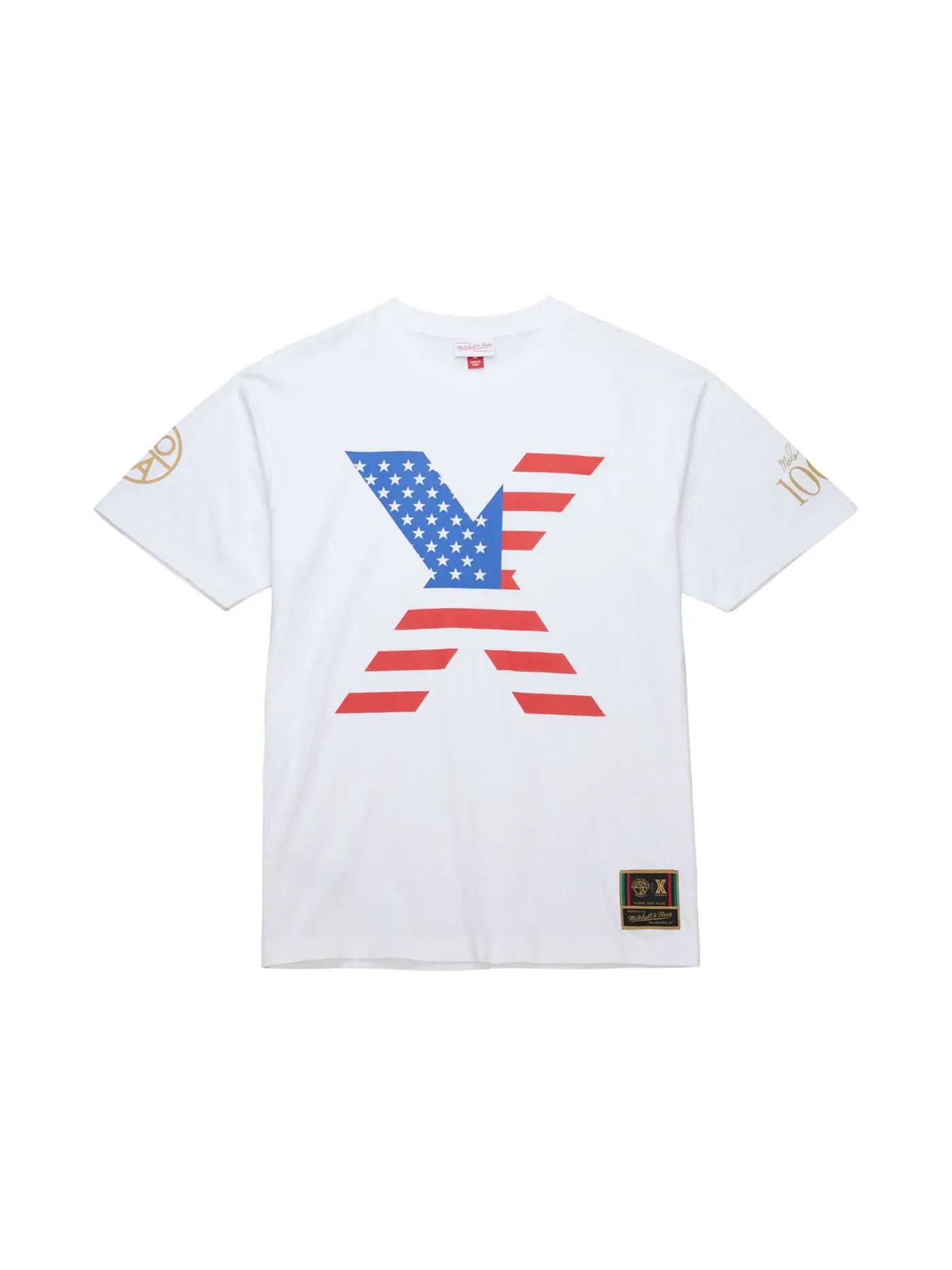 Мужская футболка с принтом Mitchell & Ness x Fanatics Fest x Malcolm X x Spike Lee — изображение 1 из 2, белый