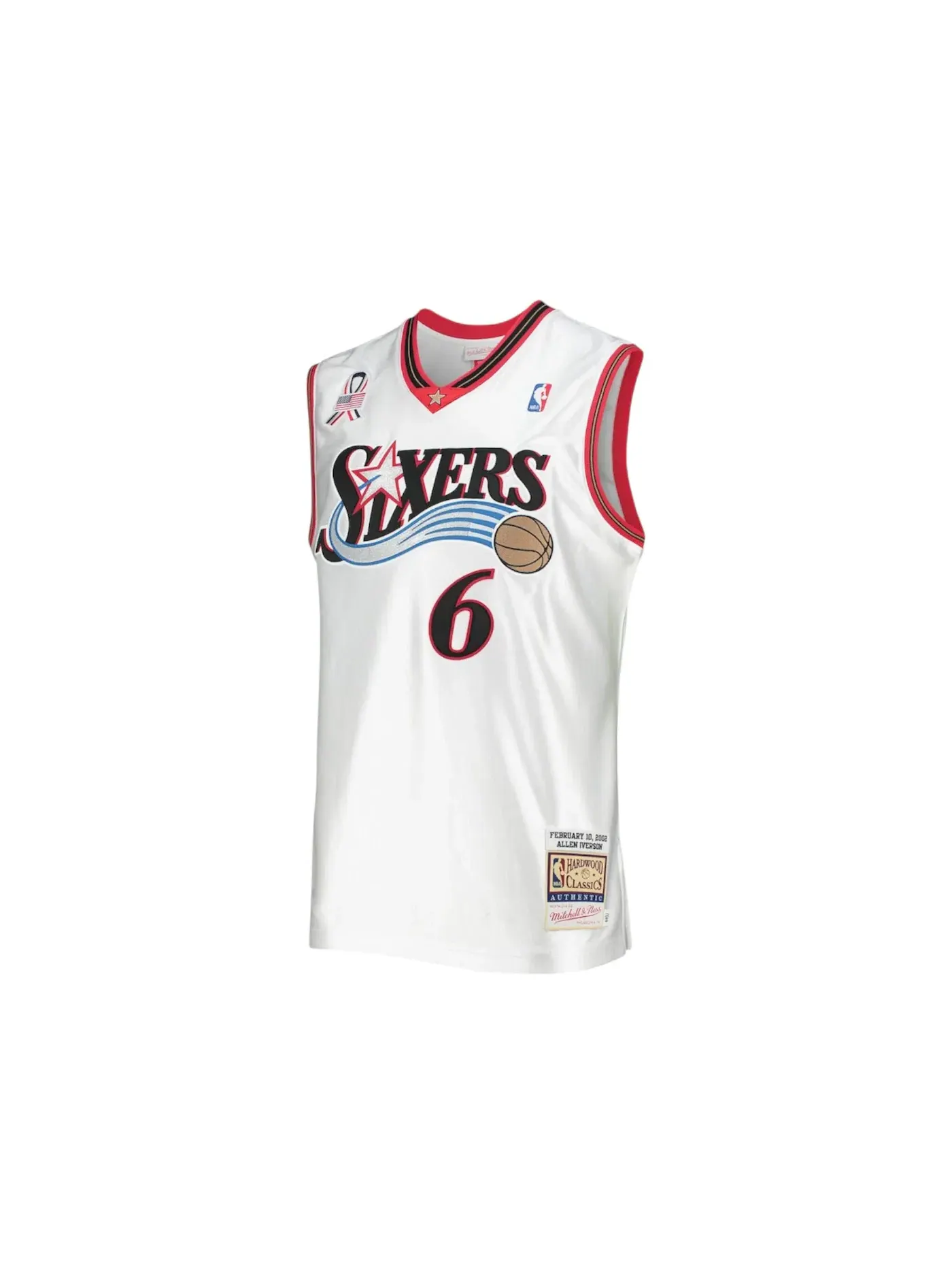 Мужская джерси Allen Iverson Hardwood Classics 2002 All-Star Game Authentic Jersey Mitchell & Ness — изображение 1 из 2