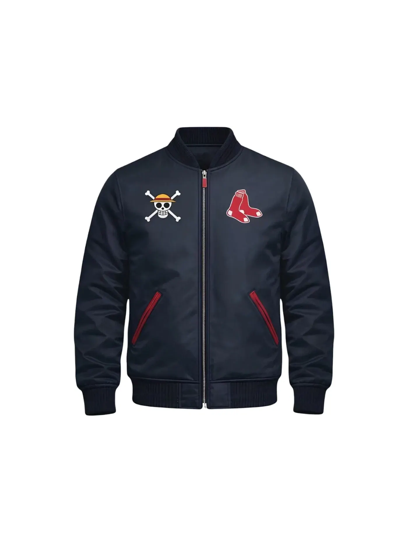 Мужская куртка с принтом MLB Boston Red Sox x One Piece MLB — изображение 1 из 2, темно-синий