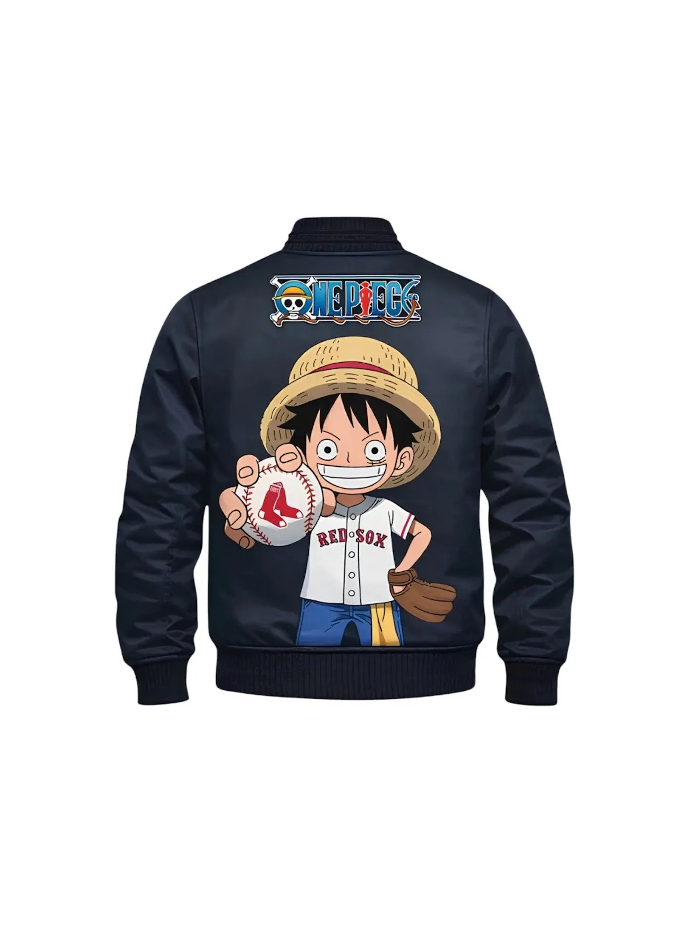 Мужская куртка с принтом MLB Boston Red Sox x One Piece MLB — изображение 2 из 2, темно-синий