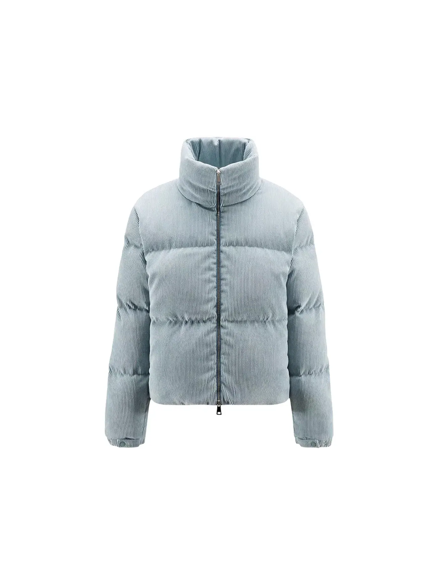 Женская короткая пуховая куртка Moncler — изображение 1 из 2, синий