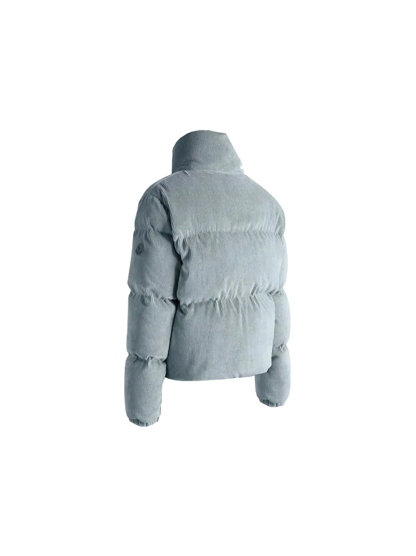 Женская короткая пуховая куртка Moncler — изображение 2 из 2, синий