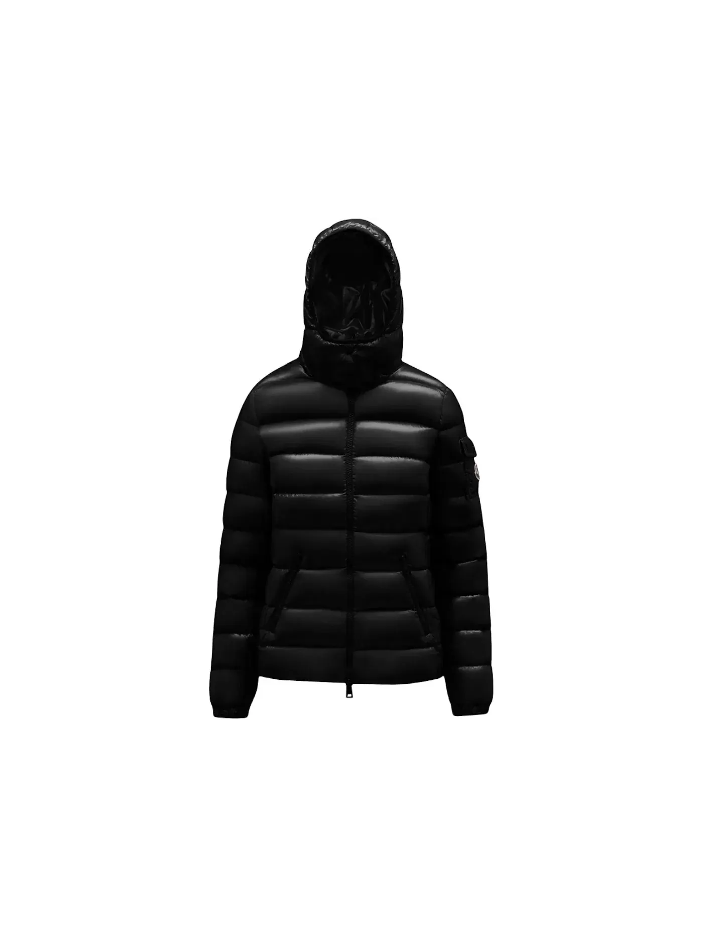 Женская короткая пуховая куртка Moncler — изображение 1 из 5, черный