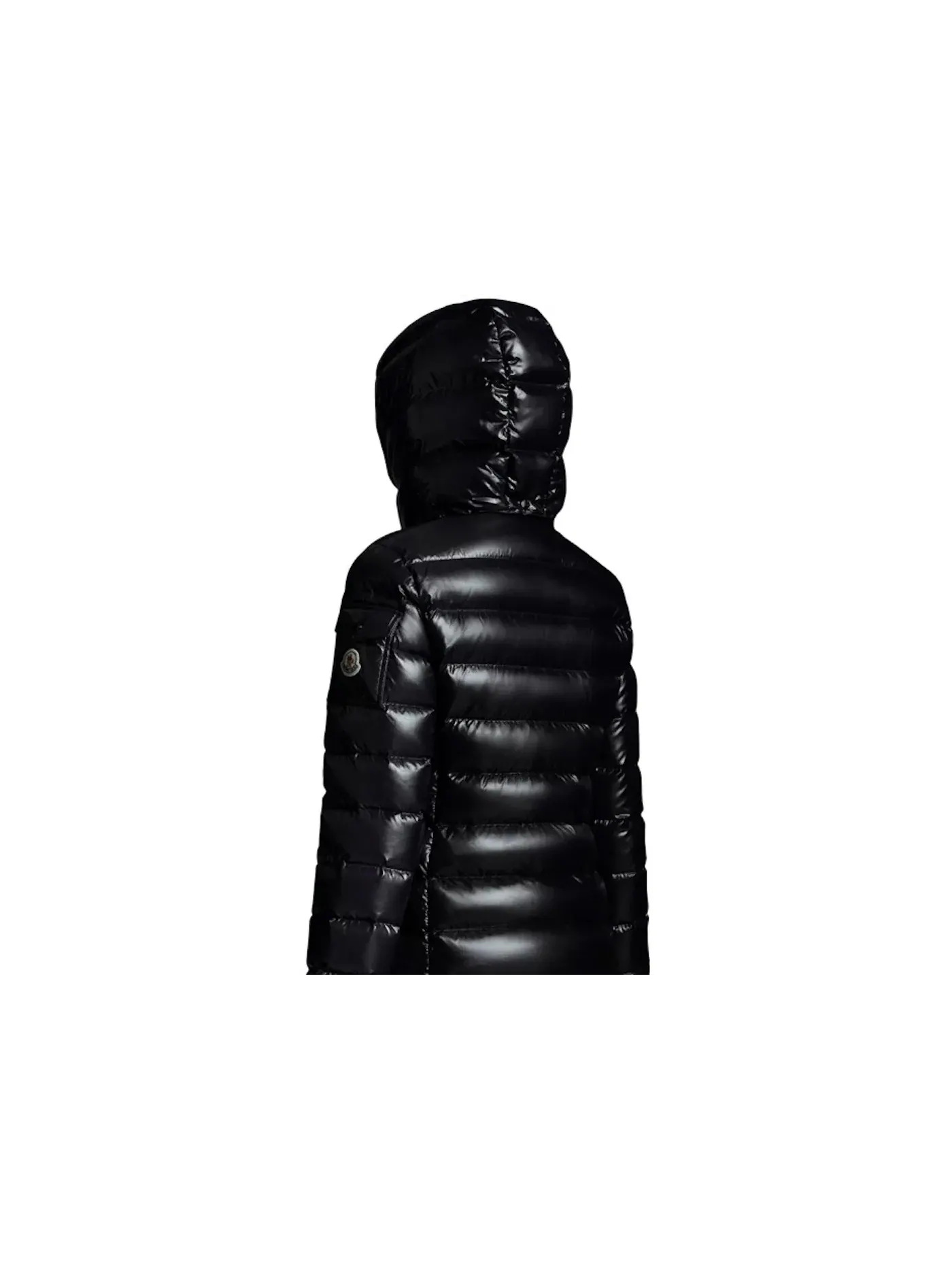 Женская короткая пуховая куртка Moncler — изображение 2 из 5, черный