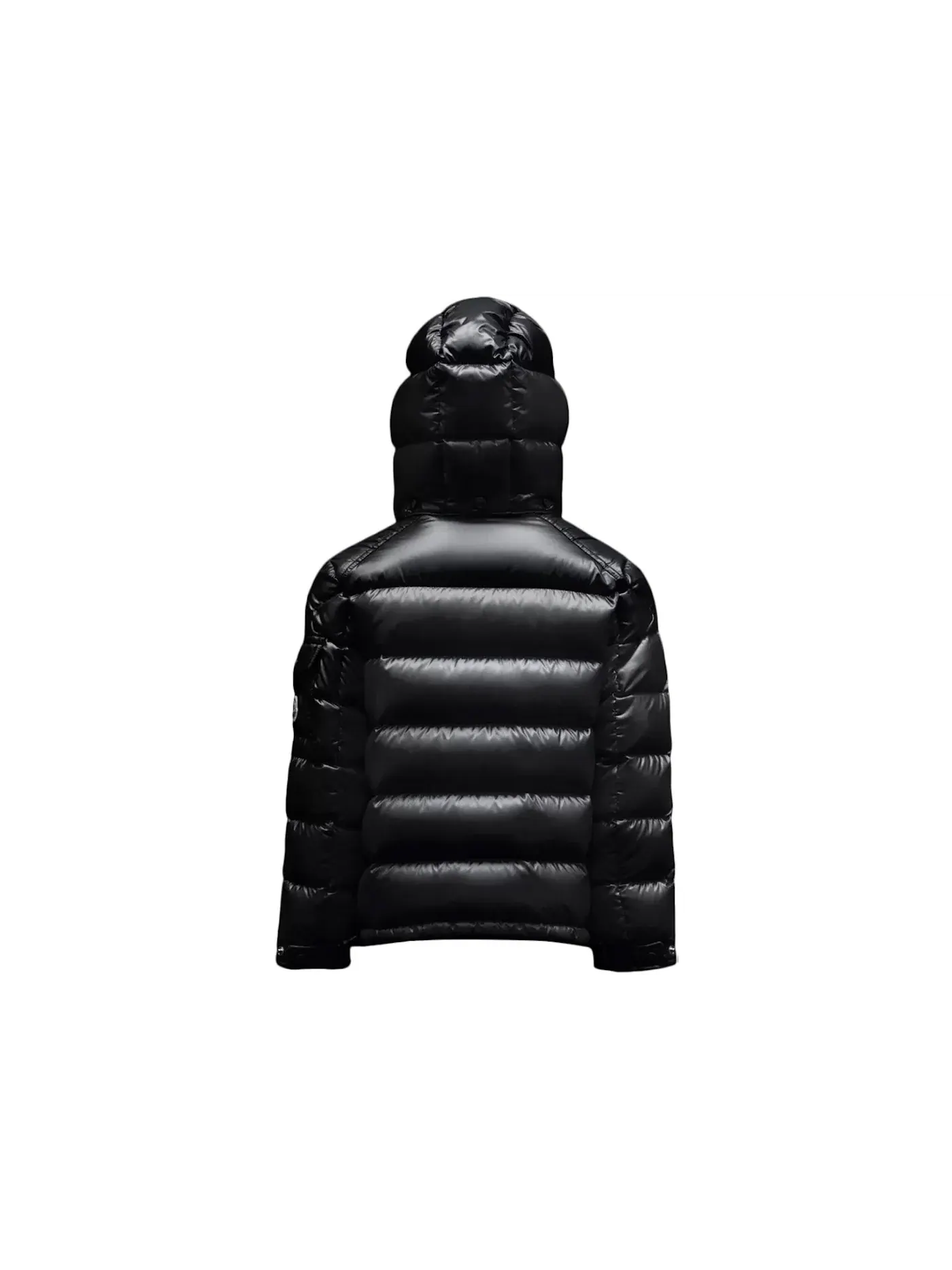 Детская куртка пуховая с принтом Maya Moncler — изображение 3 из 5, черный