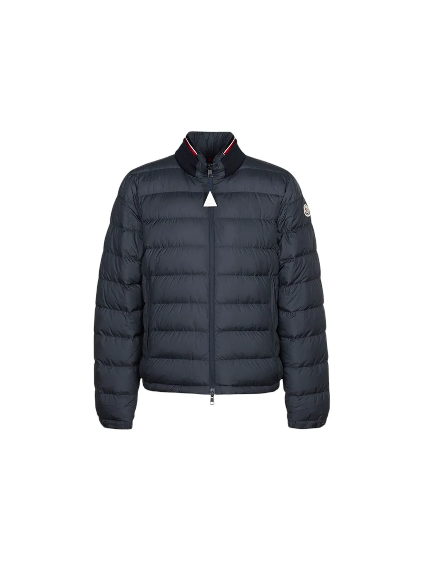 Мужская короткая куртка-пуховик Moncler — изображение 1 из 1, темно-синий