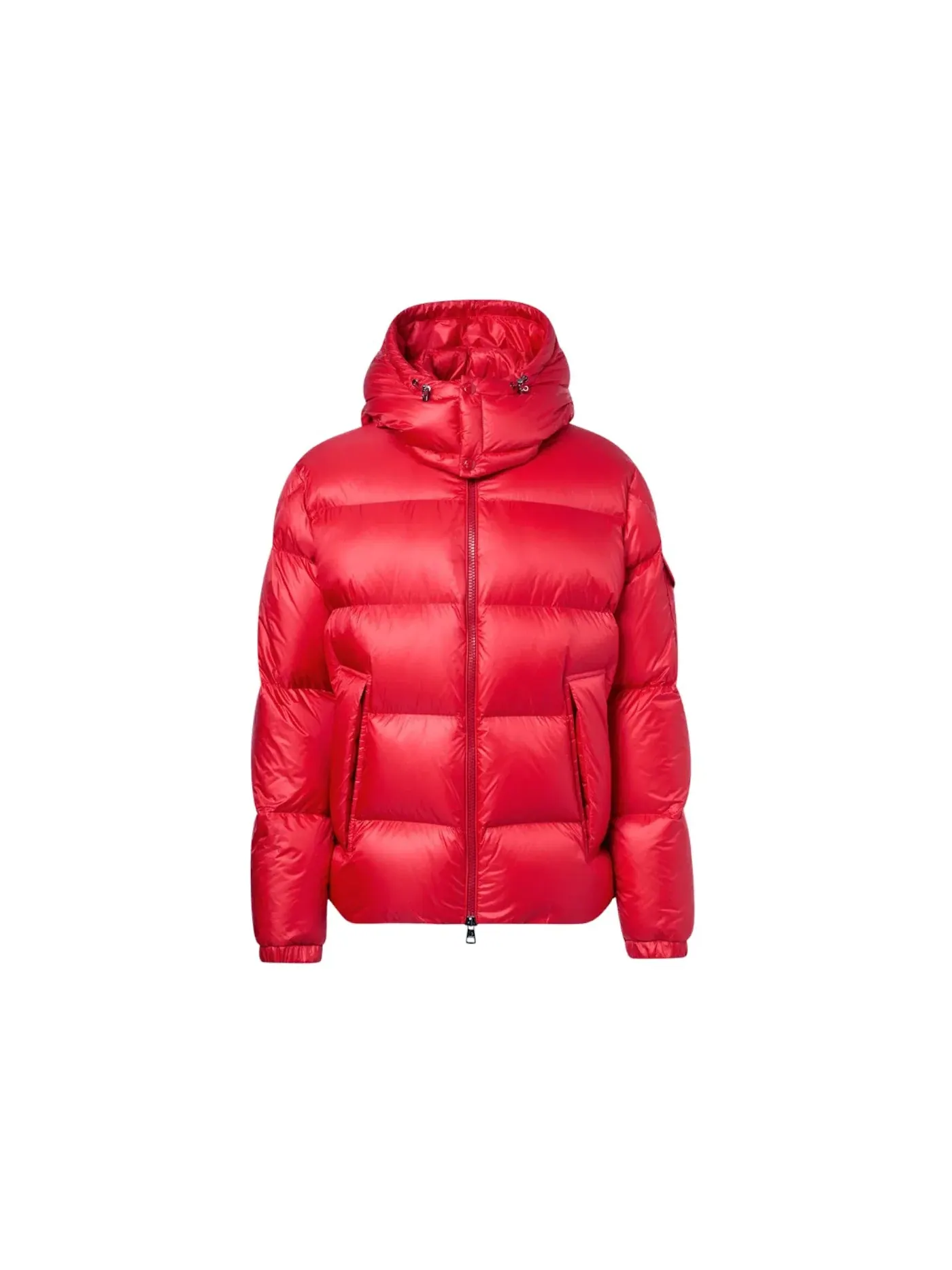Мужская куртка пуховая с капюшоном Moncler — изображение 1 из 2, красный