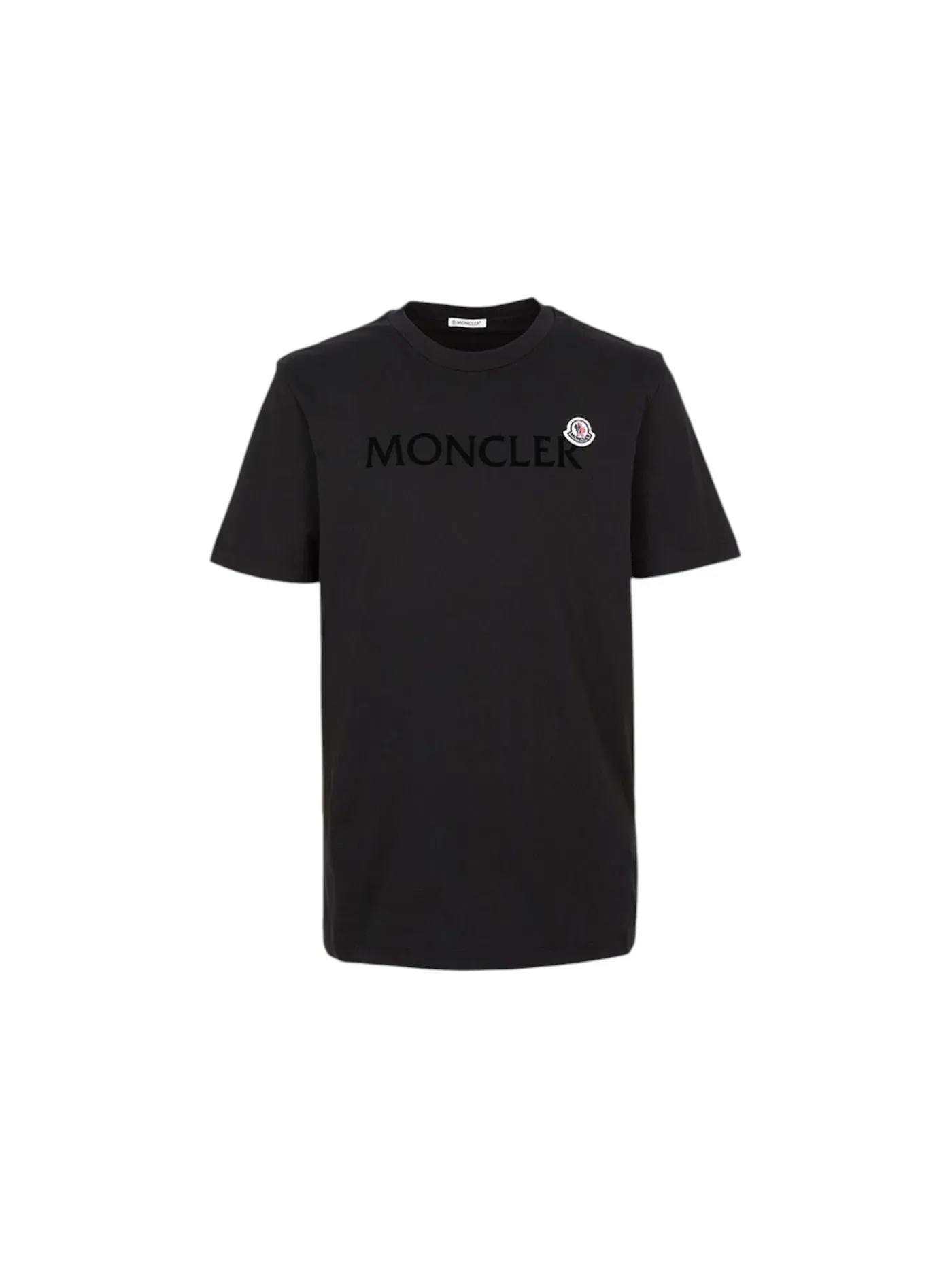 Мужская футболка с принтом Moncler — изображение 1 из 1, черный