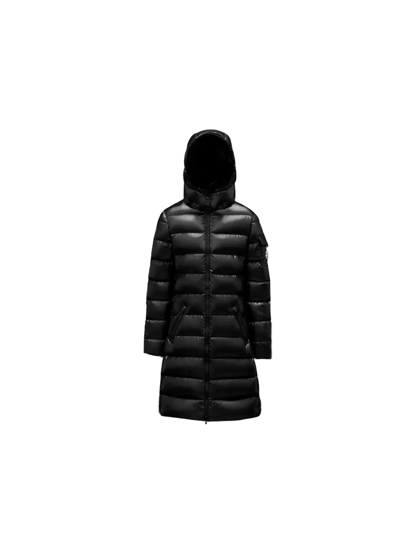 Детское пальто с длинным рукавом Moncler — изображение 1 из 5, черный