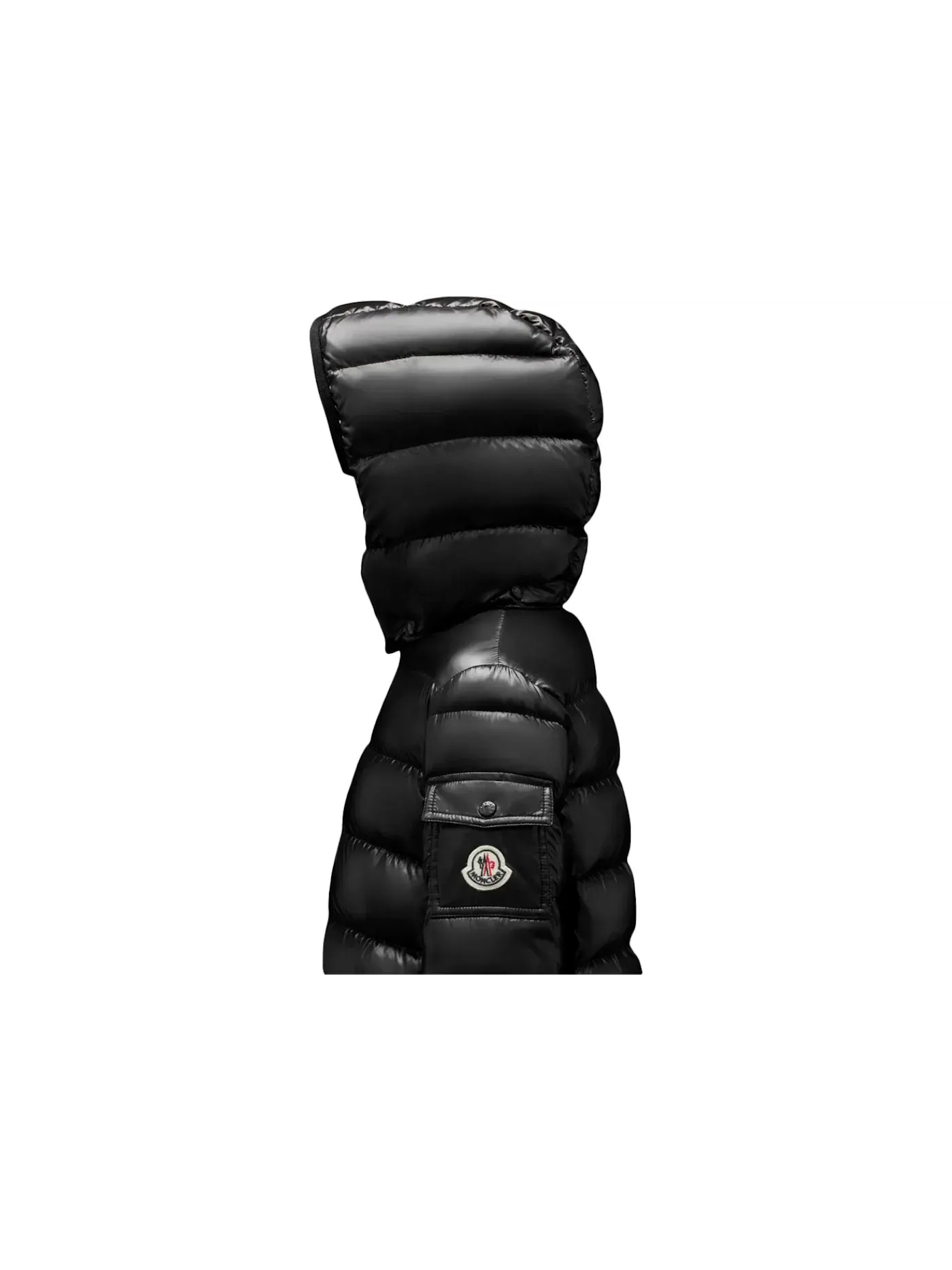 Детское пальто с длинным рукавом Moncler — изображение 2 из 5, черный
