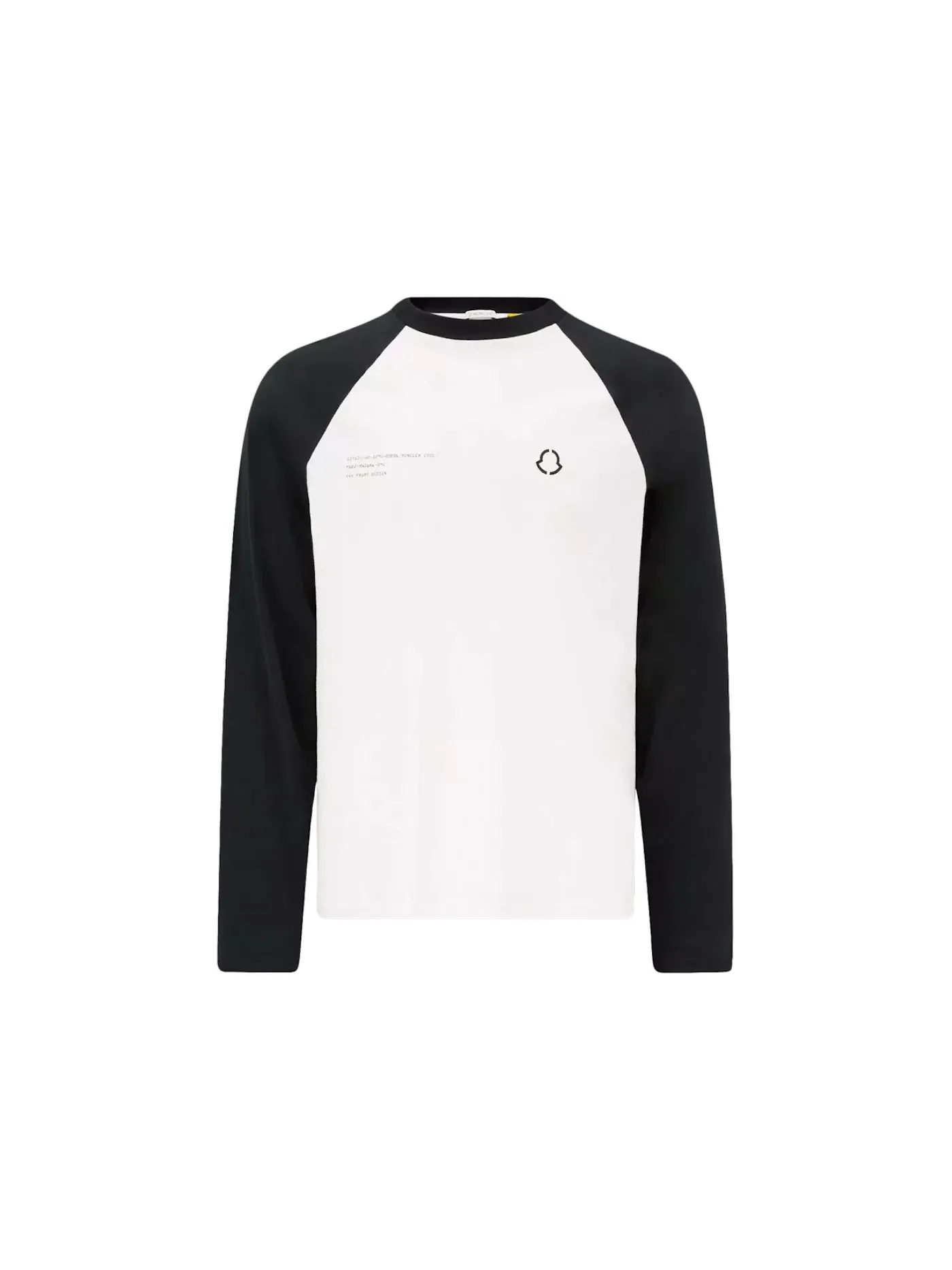 Мужская футболка с длинным рукавом с принтом Hiroshi Fujiwara x Fragment Logo Moncler — изображение 1 из 2, черный