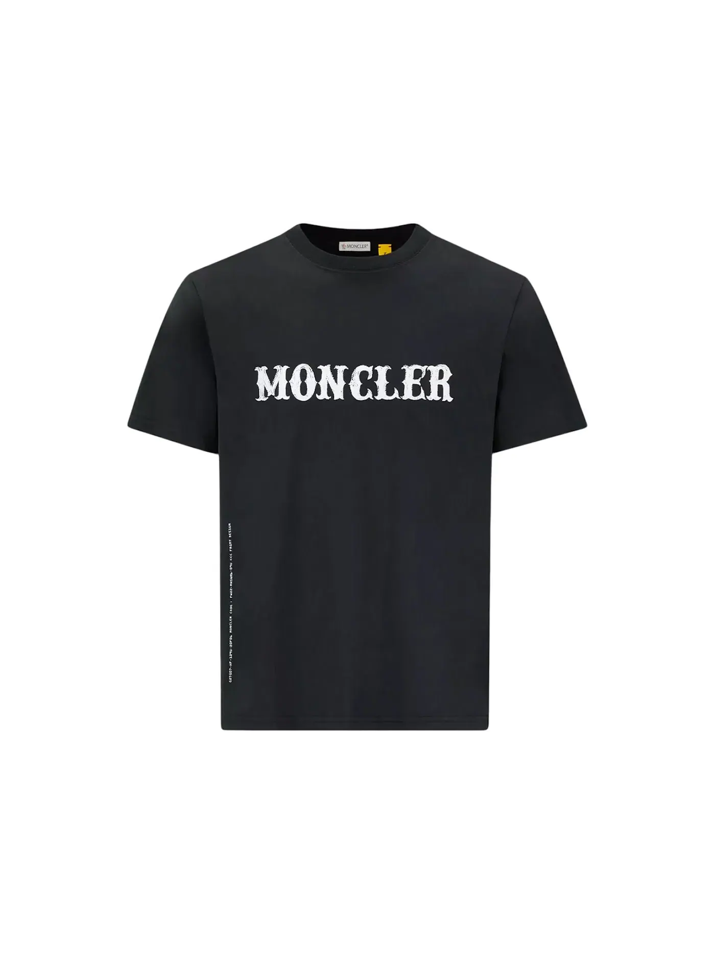 Мужская футболка с принтом Moncler Hiroshi Fujiwara x Fragment Logo T-Shirt — изображение 1 из 2, черный