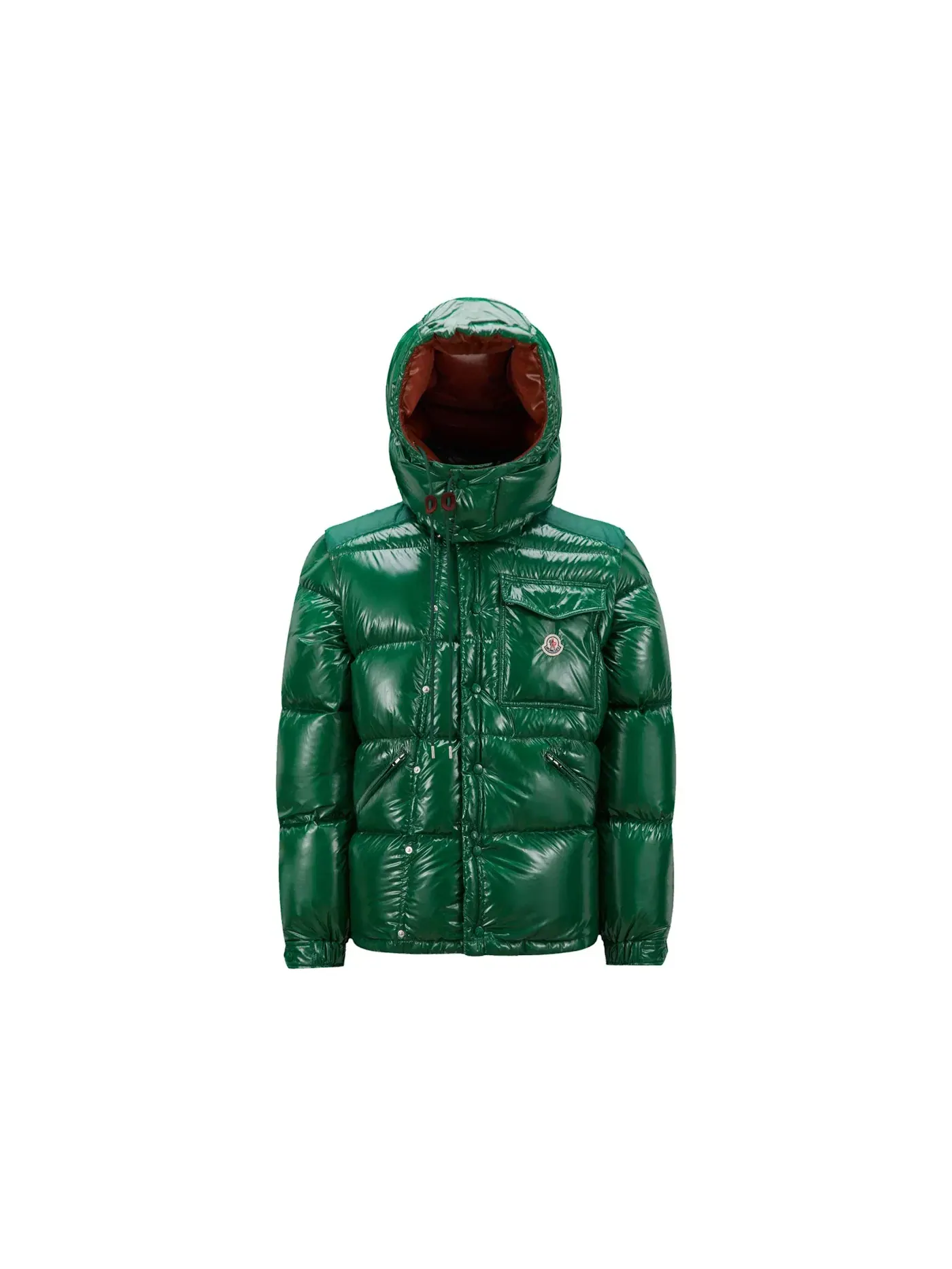 Мужская короткая пуховая куртка из рипстопа Moncler — изображение 1 из 1, зеленый