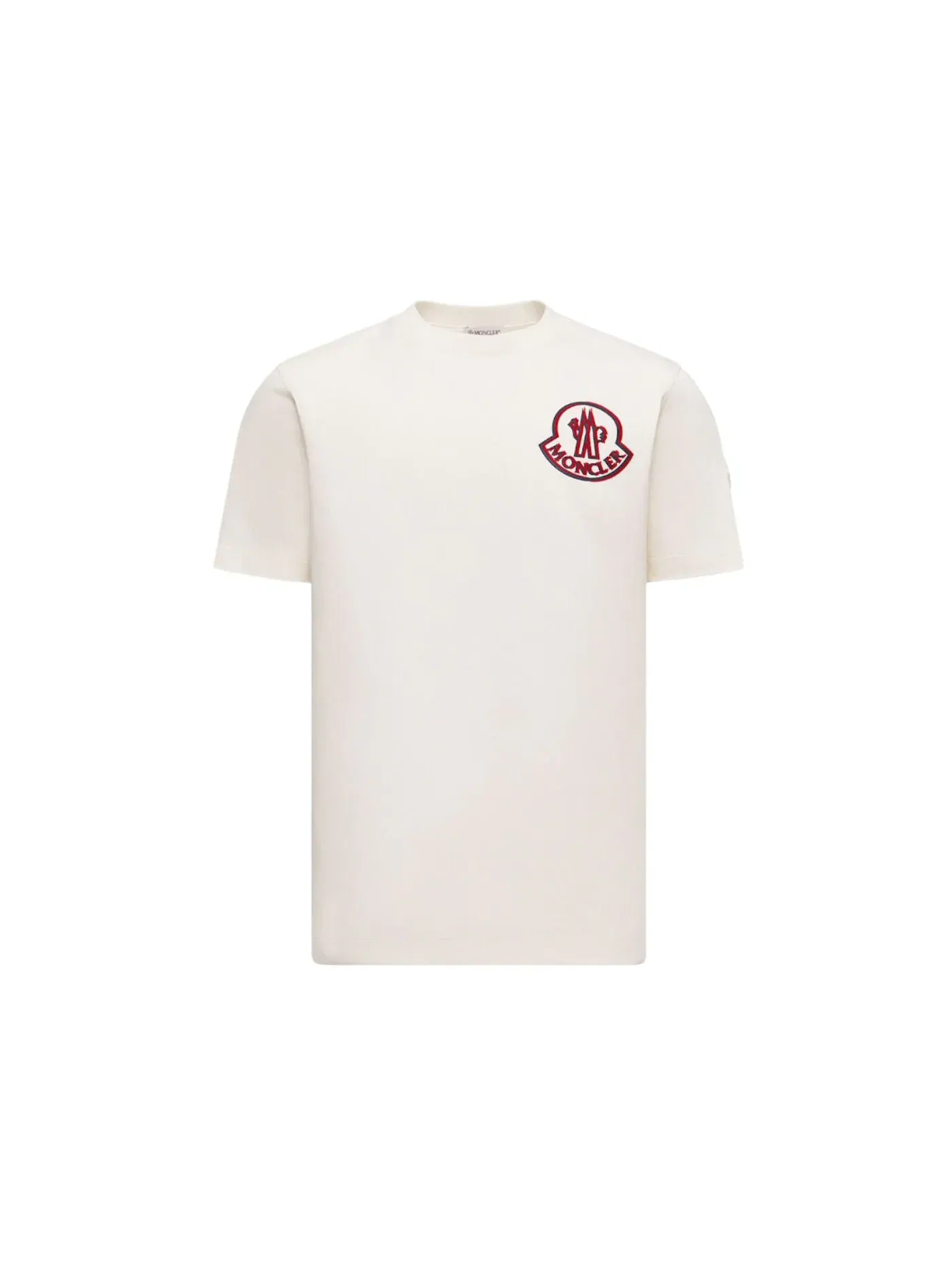 Мужская футболка с принтом Moncler T-shirt — изображение 1 из 1, белый