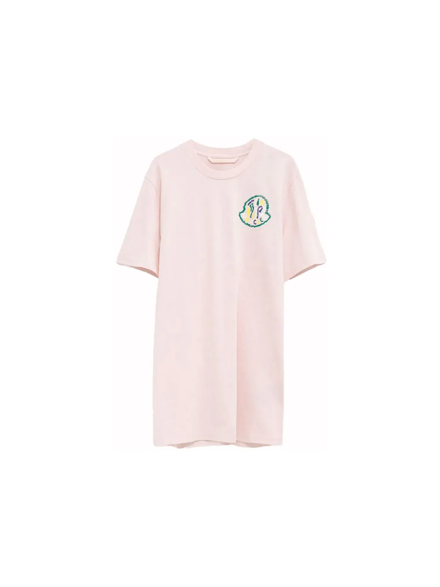 Мужская футболка с принтом Moncler T-Shirt — изображение 1 из 1, розовый