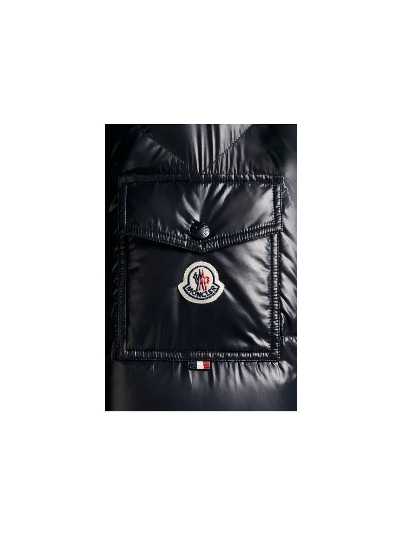 Мужская короткая куртка-пуховик с капюшоном Maury Moncler — изображение 2 из 4, синий