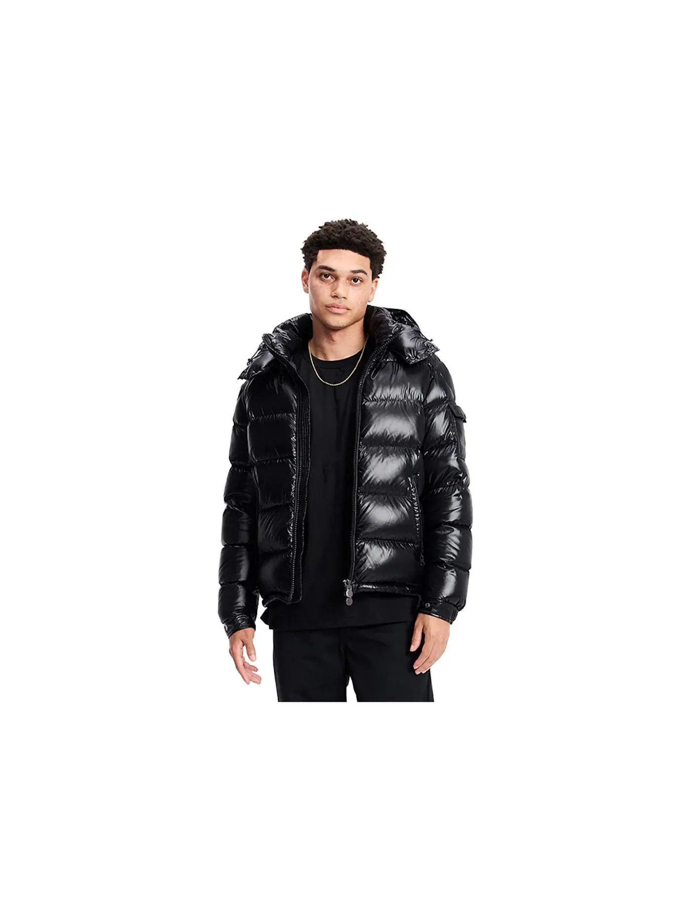 Мужская короткая пуховая куртка Maya Moncler — изображение 3 из 4, черный