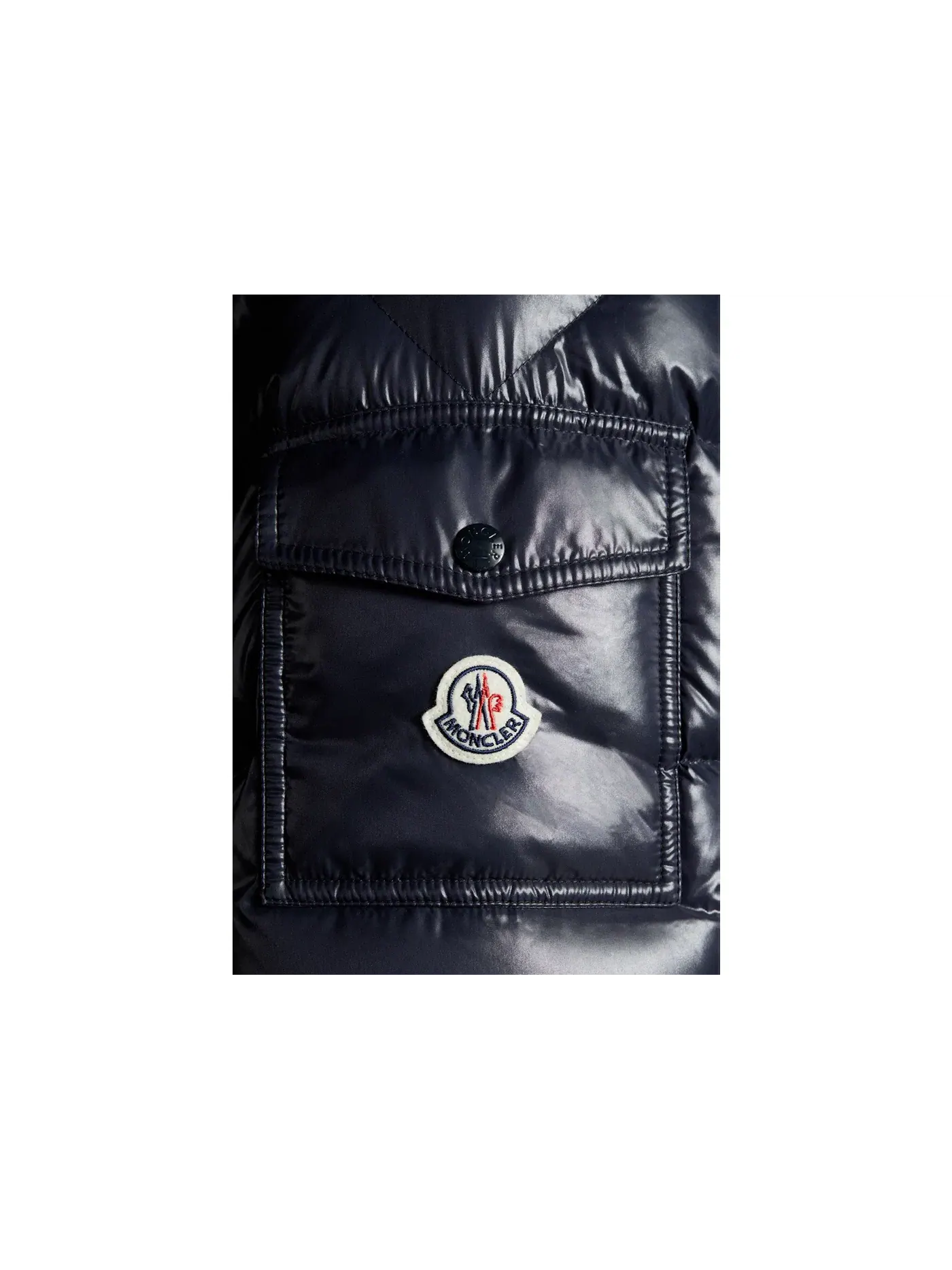 Мужская короткая куртка-пуховик Maya Moncler — изображение 3 из 5, синий
