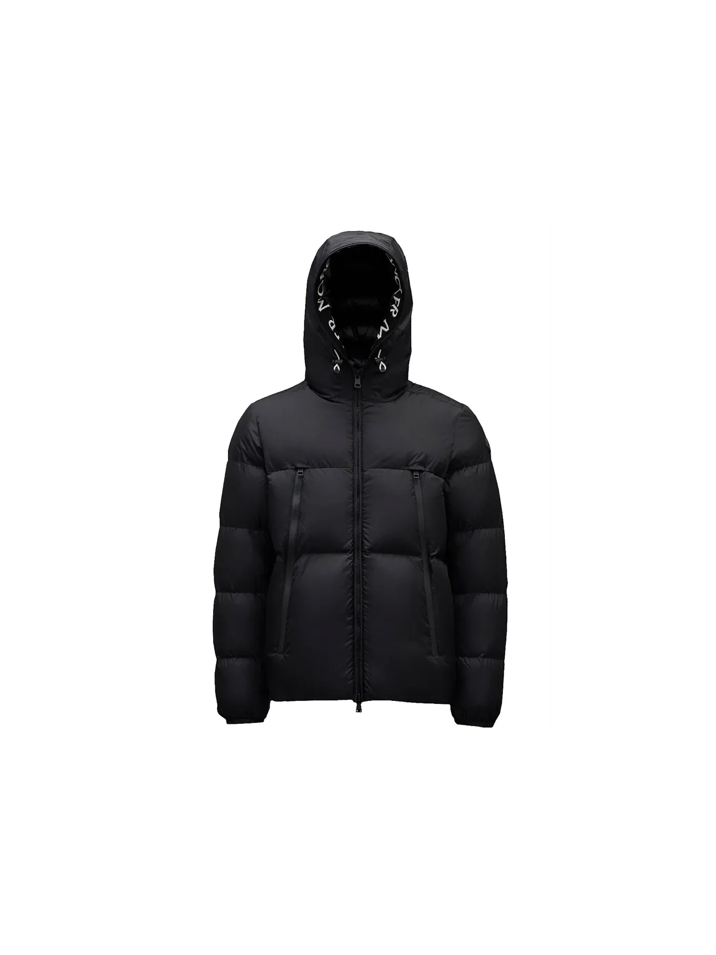 Мужская короткая пуховая куртка с капюшоном Montcla Moncler — изображение 1 из 4, черный